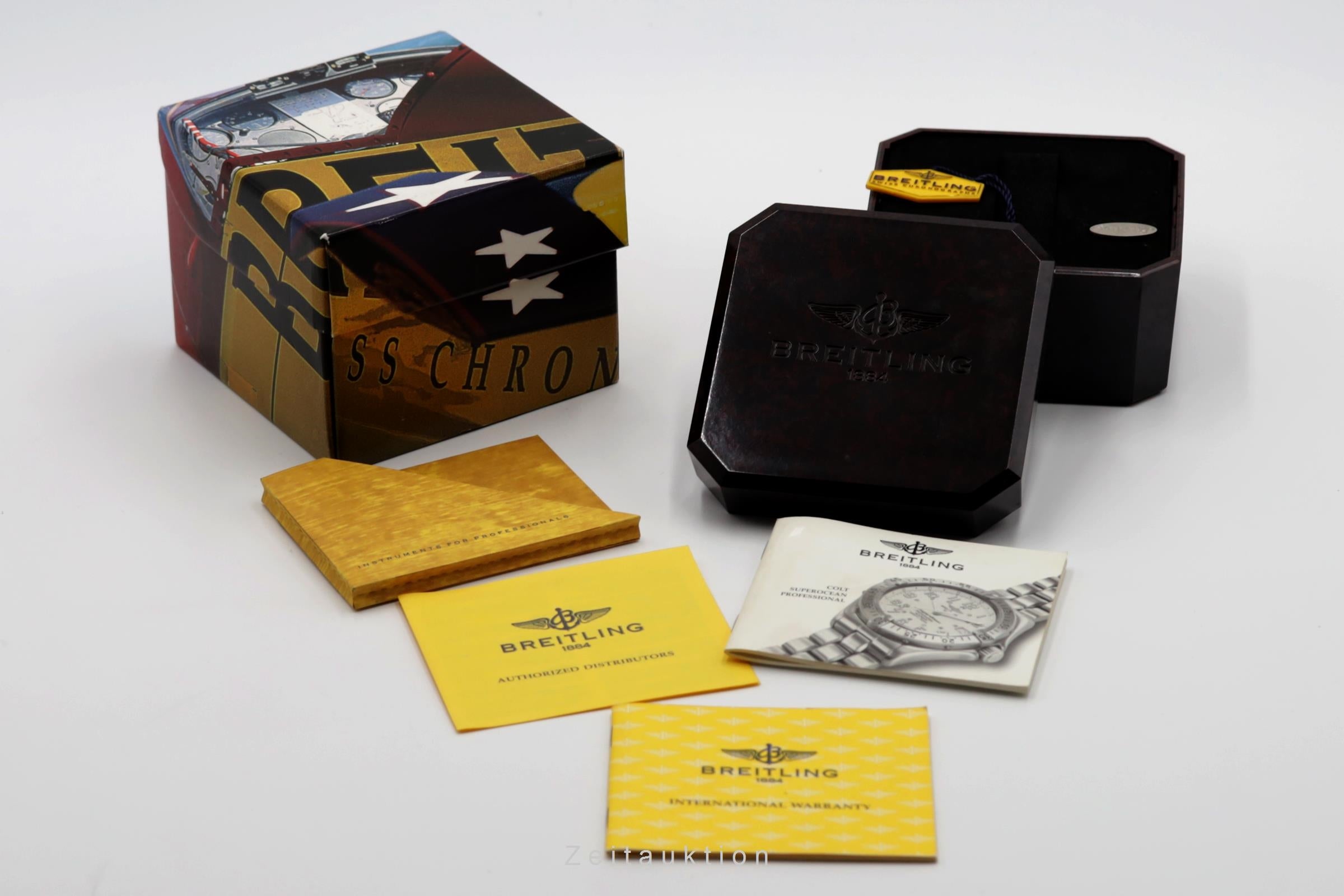 Breitling Superocean Stahl Automatik Herrenuhr Ref. A17045 Box & Papiere 1998 [2504383]