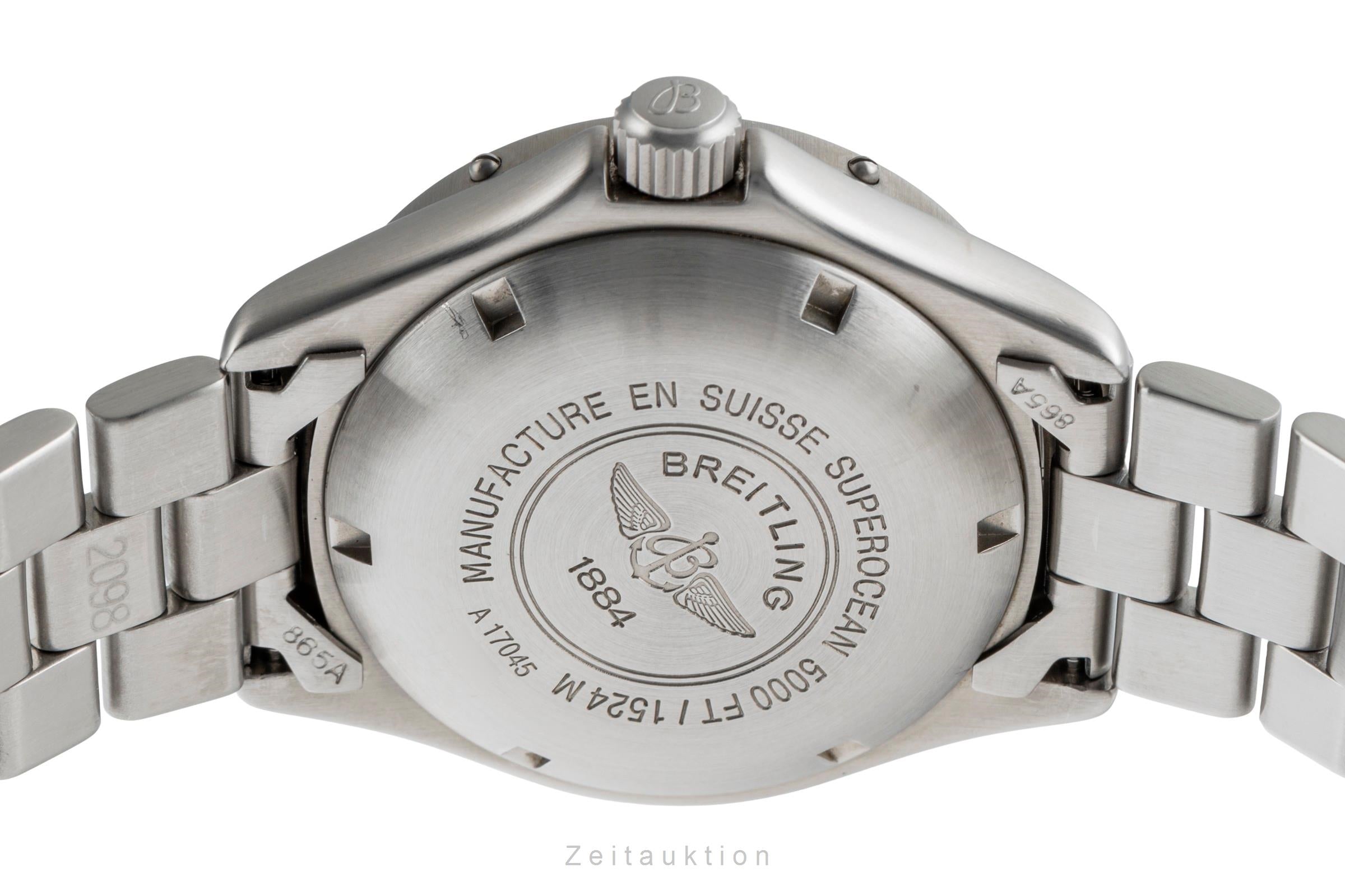 Breitling Superocean Stahl Automatik Herrenuhr Ref. A17045 Box & Papiere 1998 [2504383]