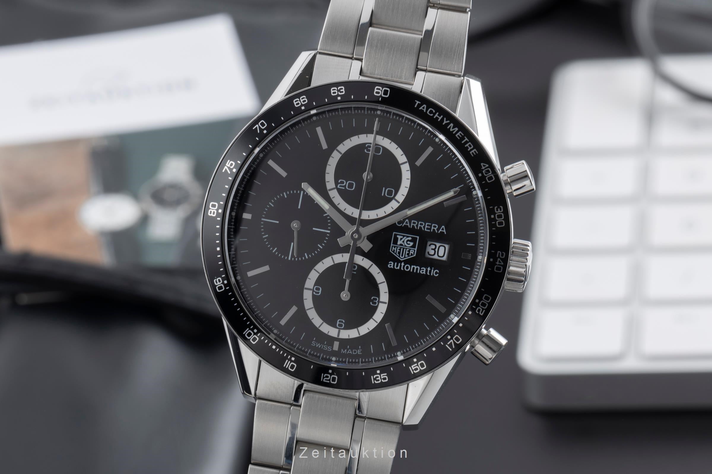 Tag Heuer Carrera Chronograph Stahl Automatik Herrenuhr Ref. CV2010.BA0788  [2504391]