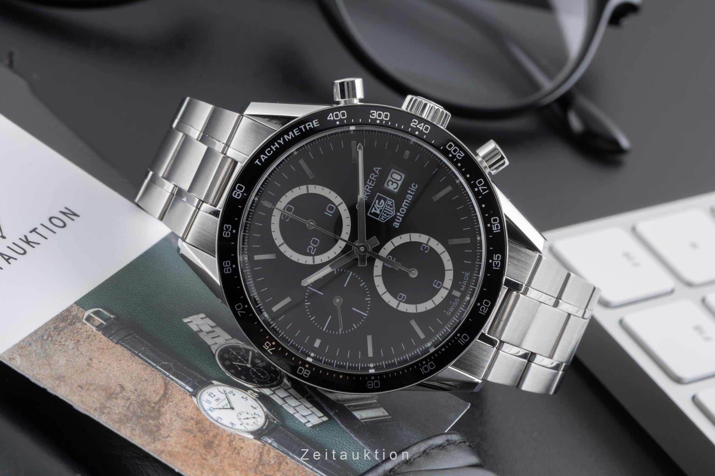 Tag Heuer Carrera Chronograph Stahl Automatik Herrenuhr Ref. CV2010.BA0788  [2504391]