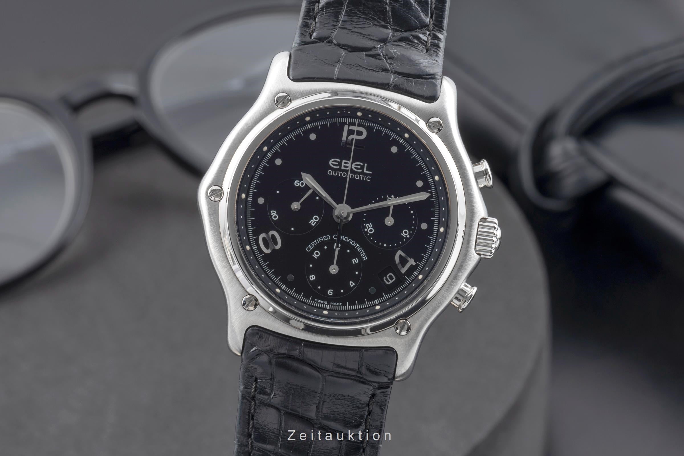 Ebel Le Modulor chronograph steel automatic men's watch 9137240  [2504392]