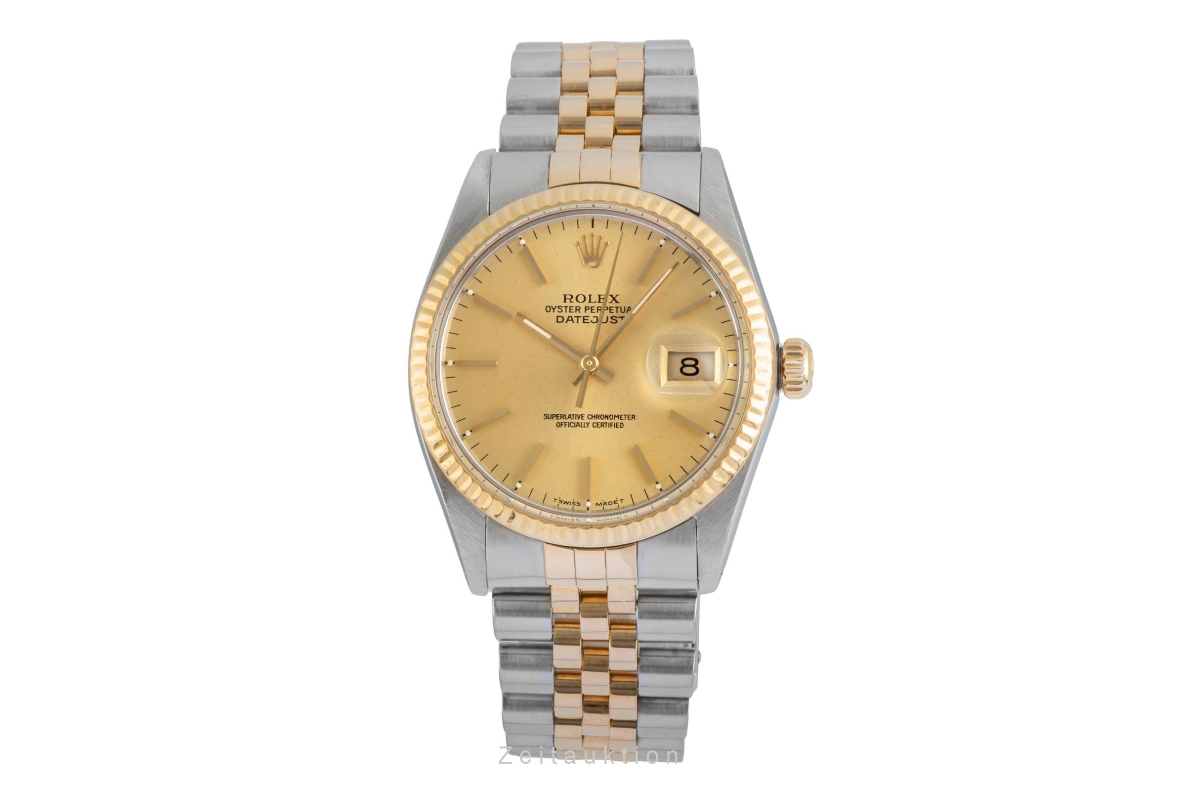 Rolex Datejust acero / oro automático reloj para caballeros 16013  [2504398]