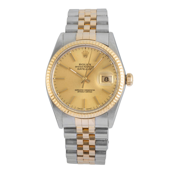 Rolex Datejust acero / oro automático reloj para caballeros 16013  [2504398]