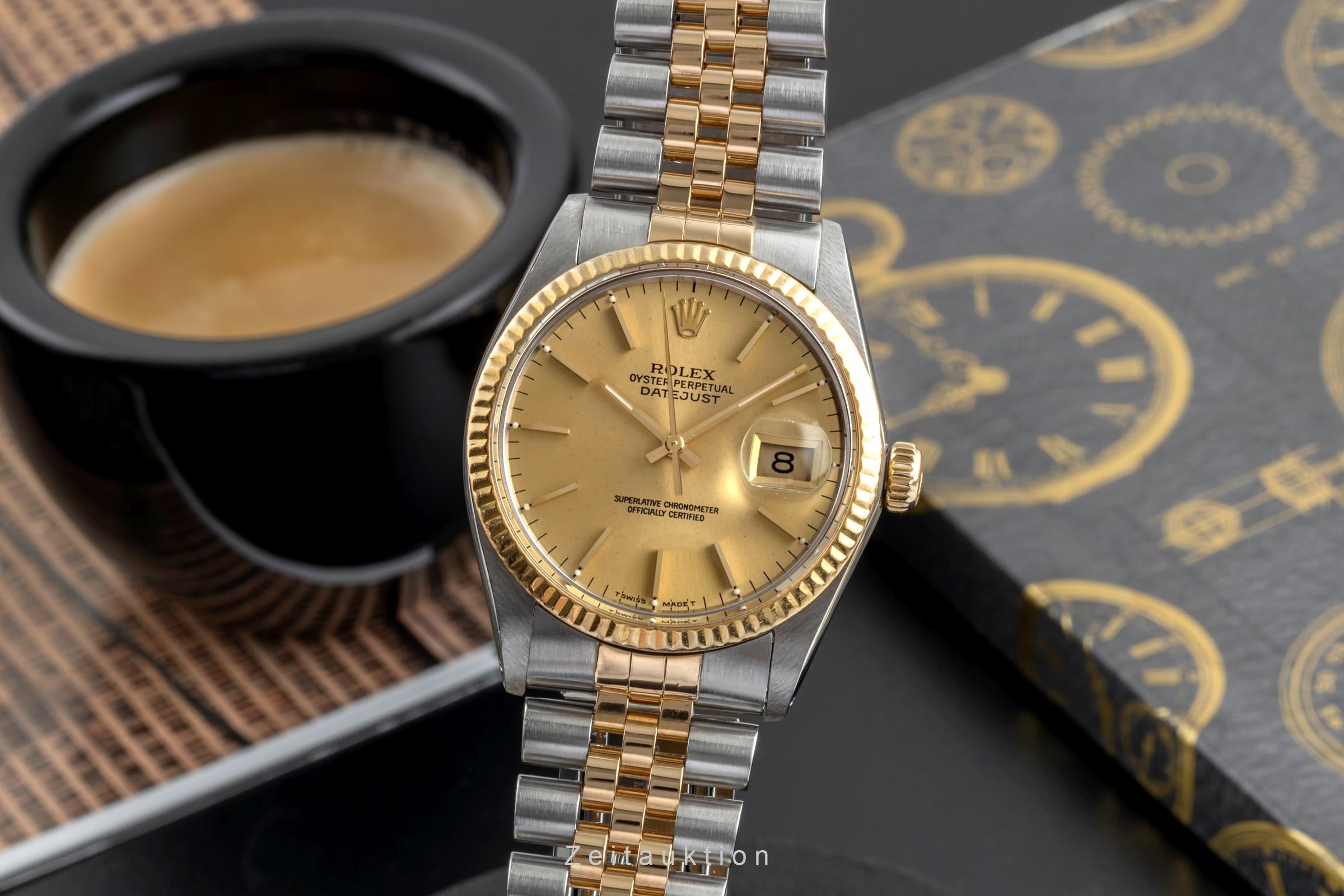 Rolex Datejust acero / oro automático reloj para caballeros 16013  [2504398]