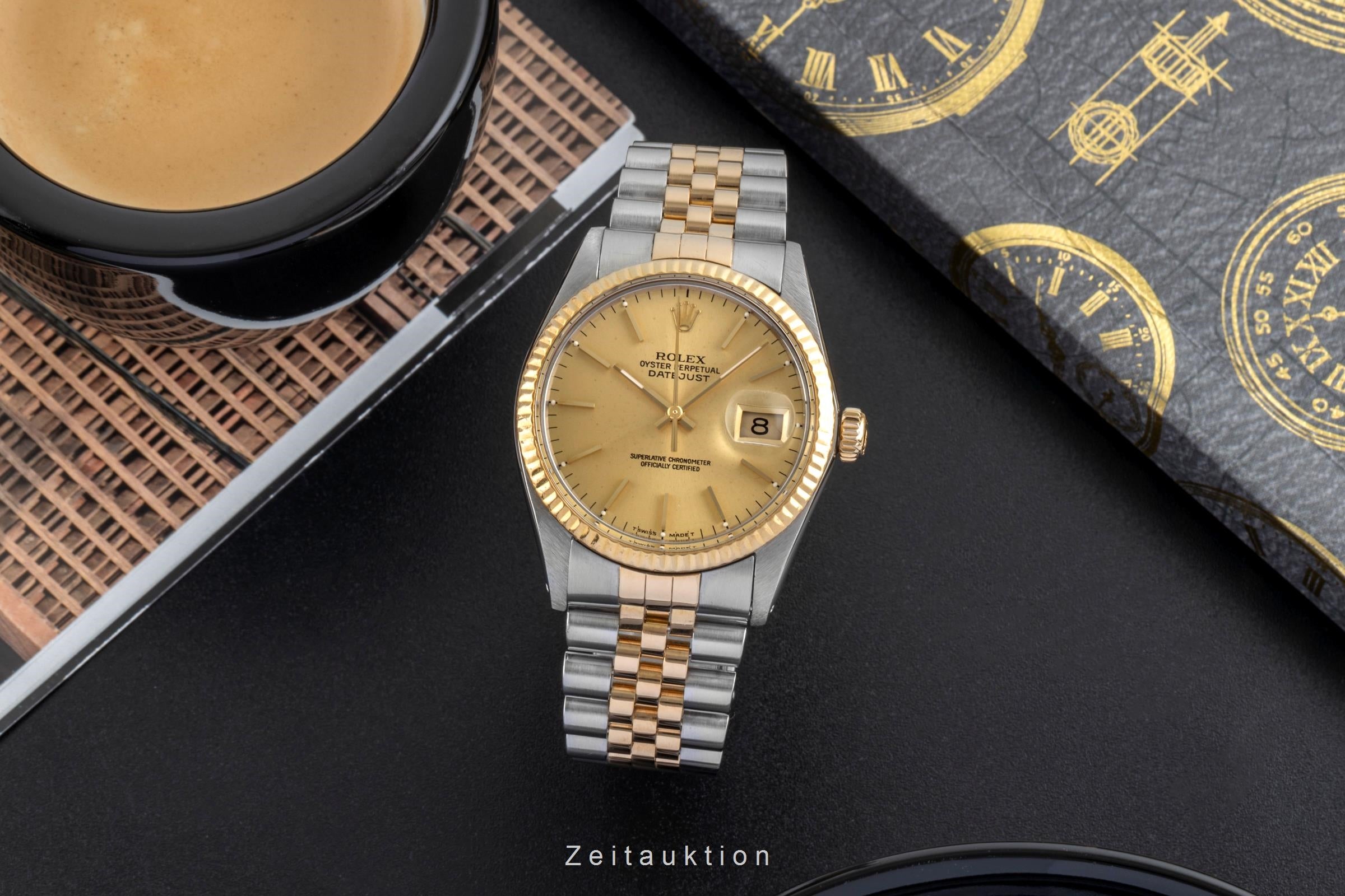 Rolex Datejust acero / oro automático reloj para caballeros 16013  [2504398]