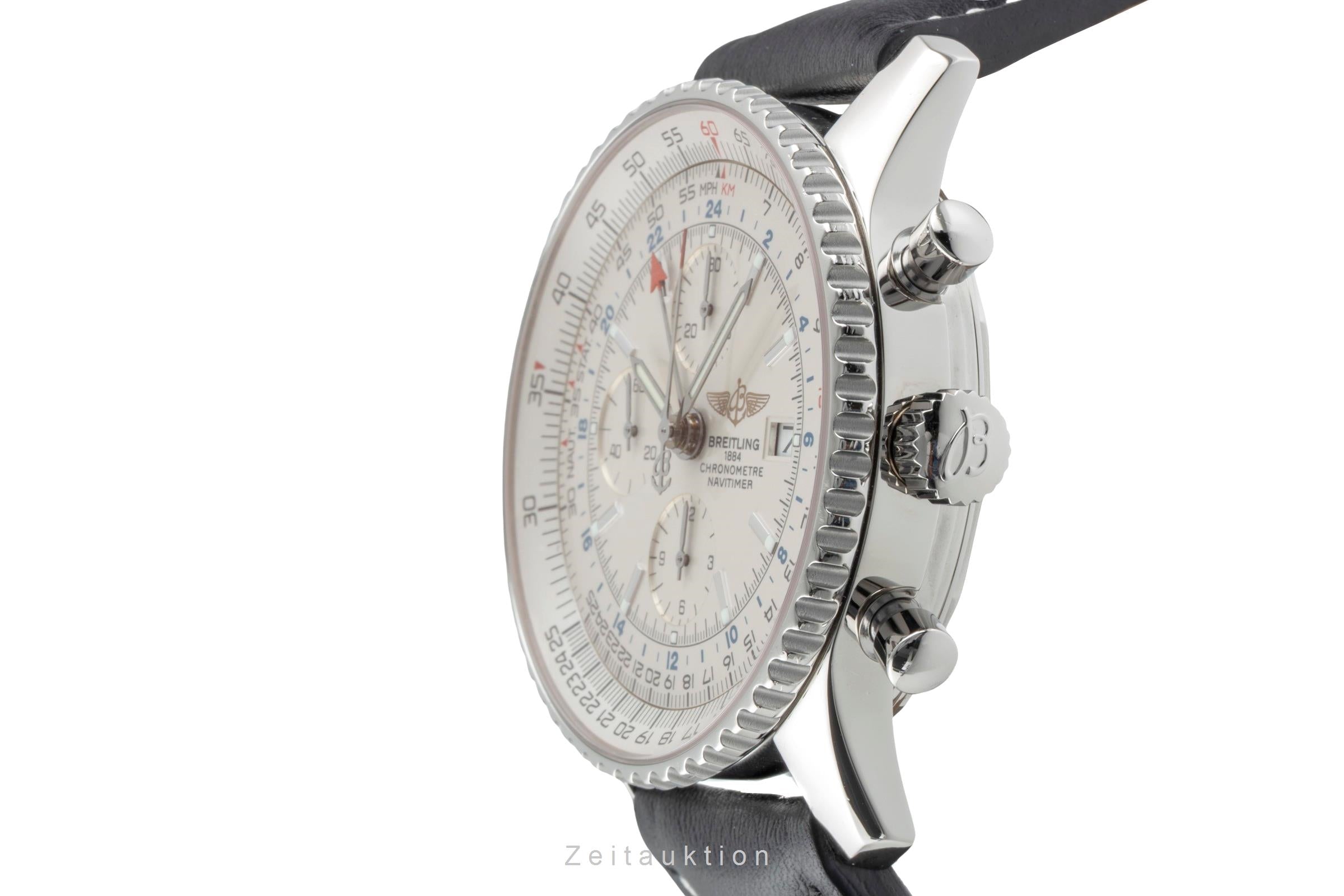 Breitling Navitimer World chronographe acier automatique montre pour hommes A24322  [2504402]
