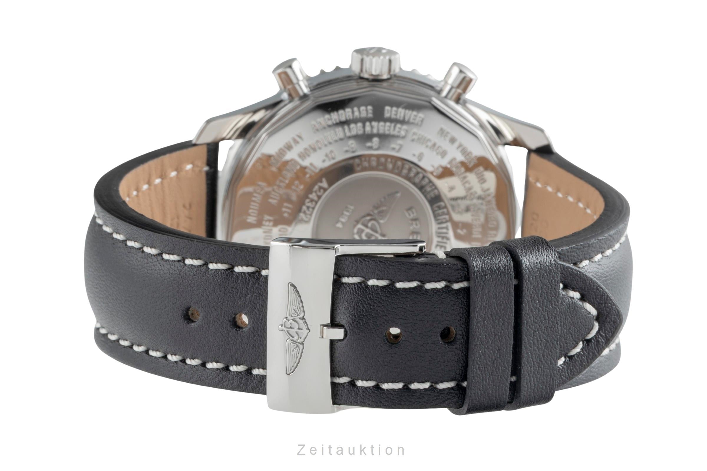 Breitling Navitimer World chronographe acier automatique montre pour hommes A24322  [2504402]