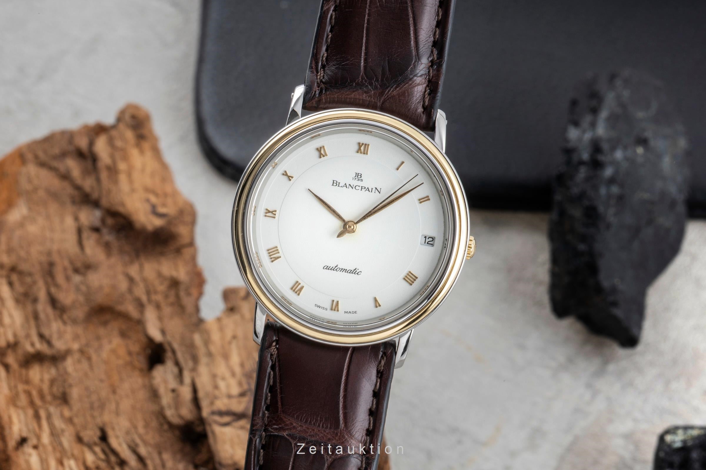 Blancpain Villeret acier / or  automatique montre pour hommes 0095-1318-58  [2504403]