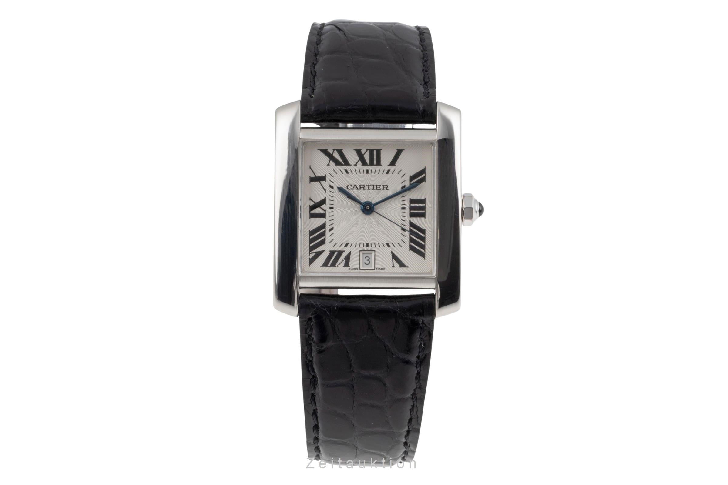 Cartier Tank Francaise 18k Weissgold Automatik Herrenuhr Medium R. W50011S3 2366 [2504406]
