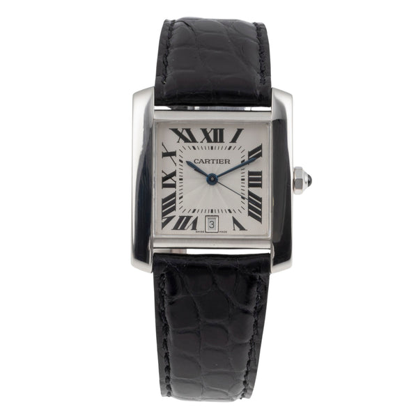 Cartier Tank Francaise 18k Weissgold Automatik Herrenuhr Medium R. W50011S3 2366 [2504406]