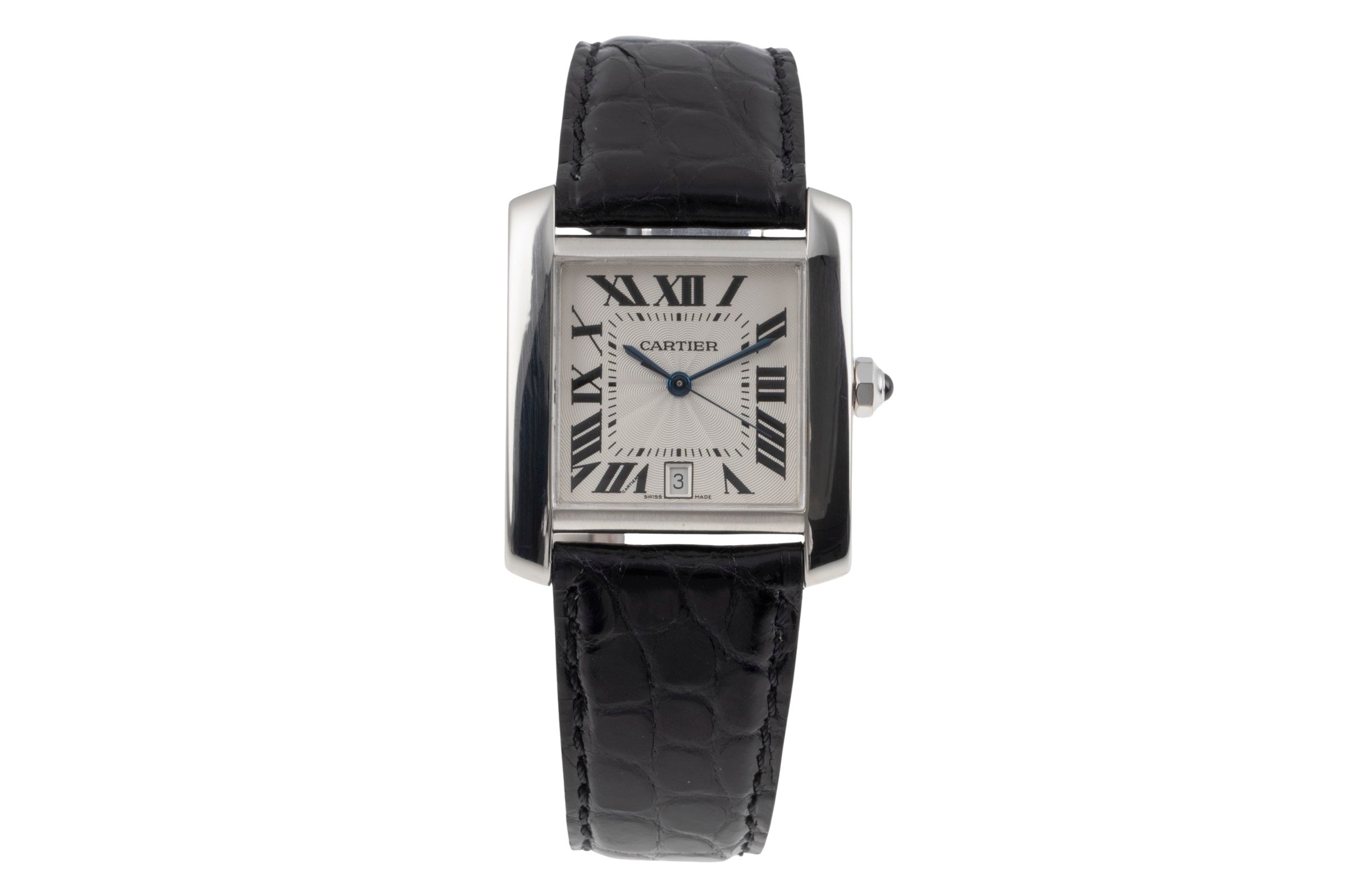 Cartier Tank Francaise or blanc 18 ct automatique montre pour femmes W50011S3  [2504406]
