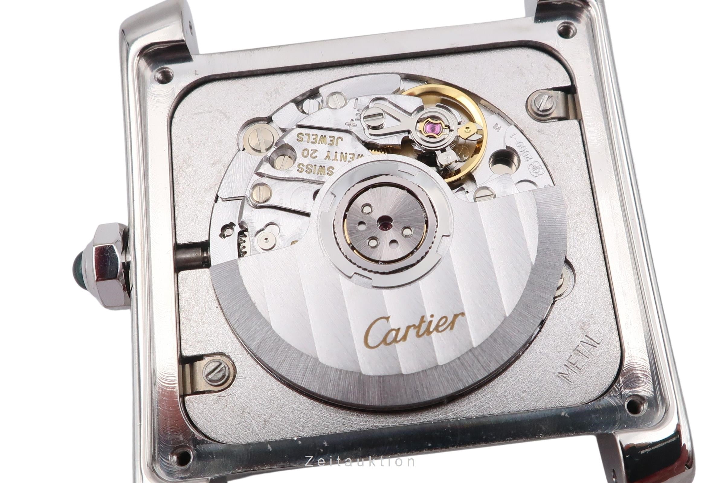 Cartier Tank Francaise 18k Weissgold Automatik Herrenuhr Medium R. W50011S3 2366 [2504406]