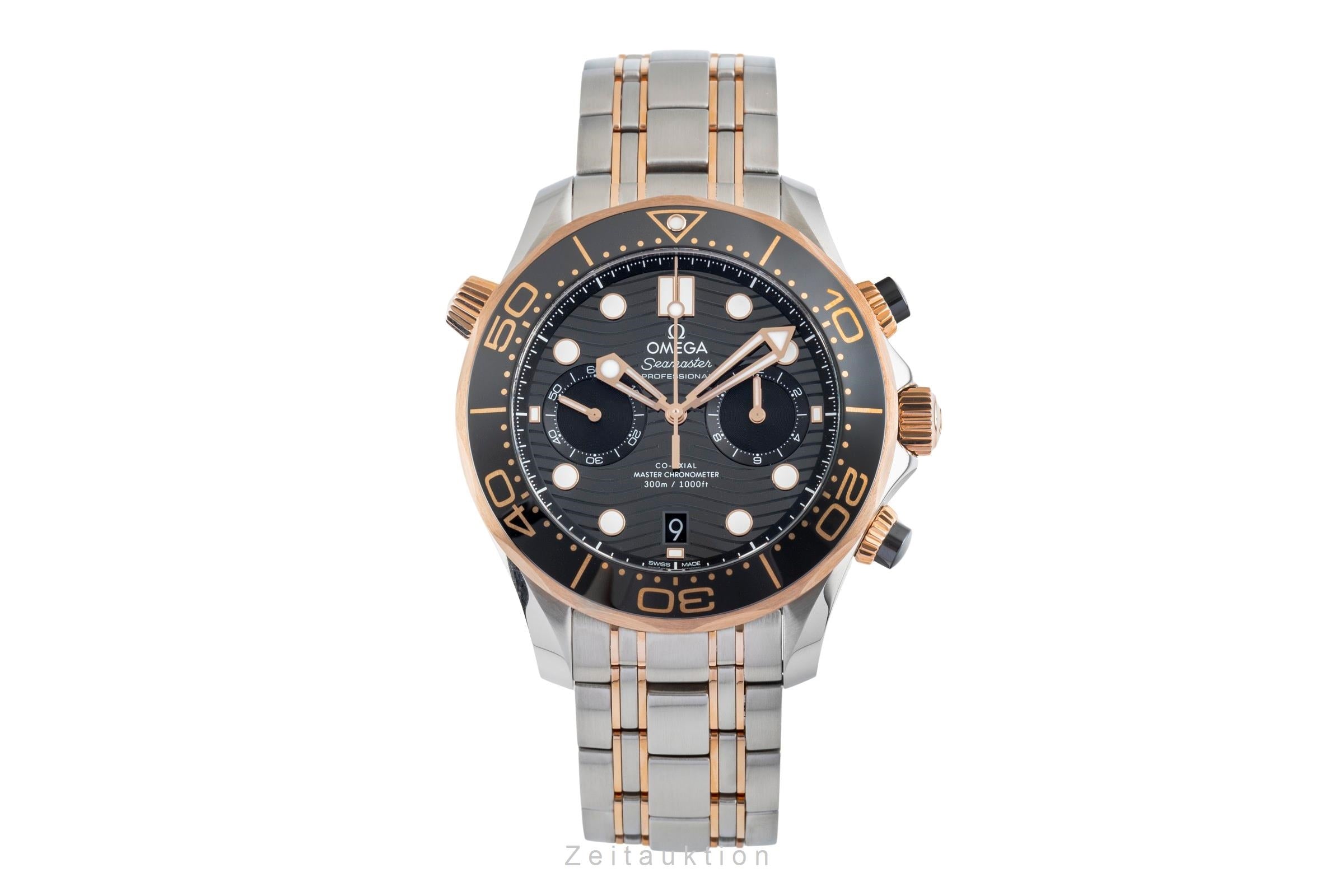 Omega Seamaster chronograph steel / gold automatic men's watch 210.20.44.51.01.001 LP: 17500EUR  [2504407]