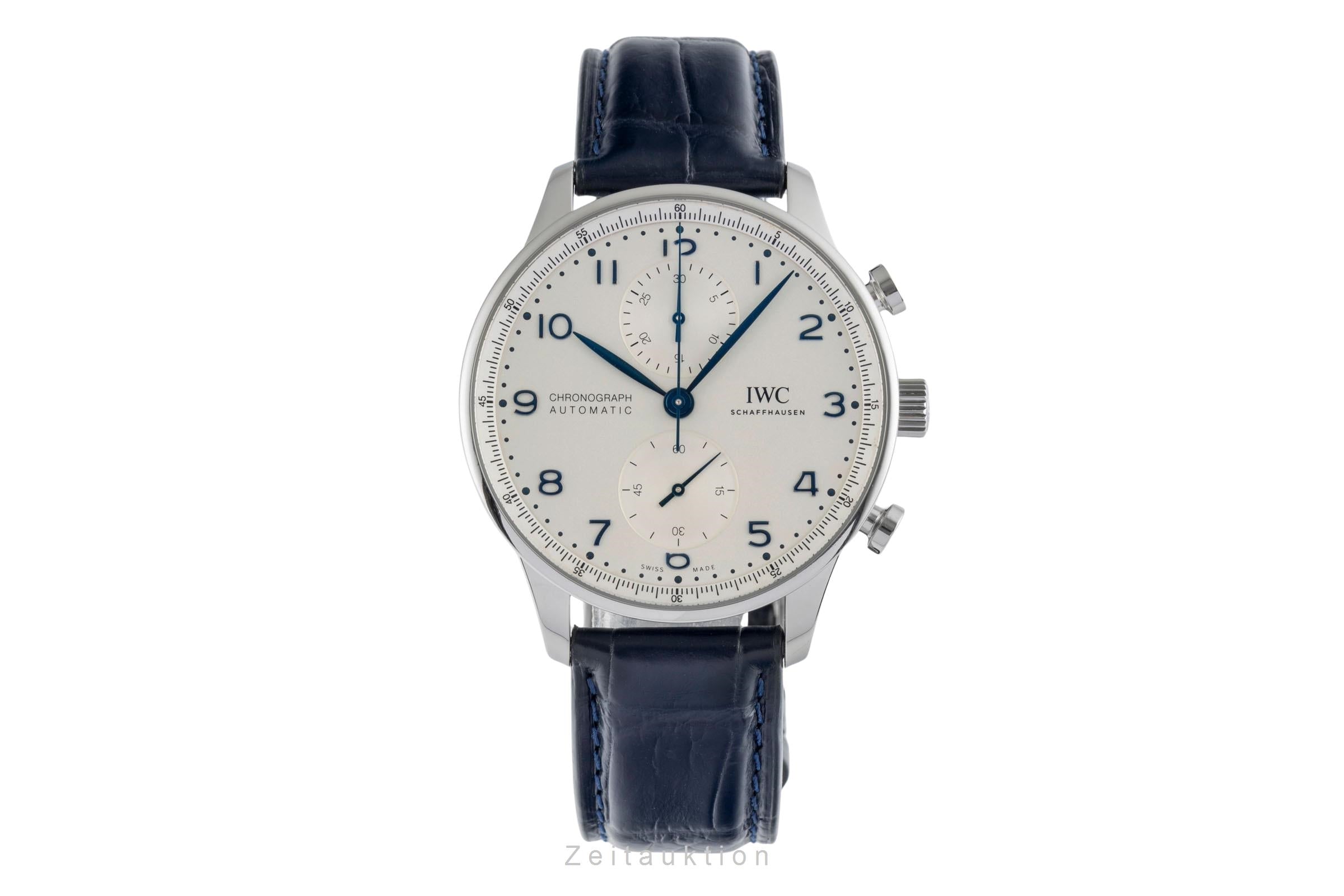IWC Portugieser chronographe acier automatique montre pour hommes IW371605  [2504412]