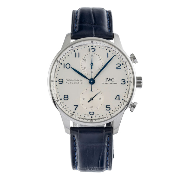 IWC Portugieser chronographe acier automatique montre pour hommes IW371605  [2504412]