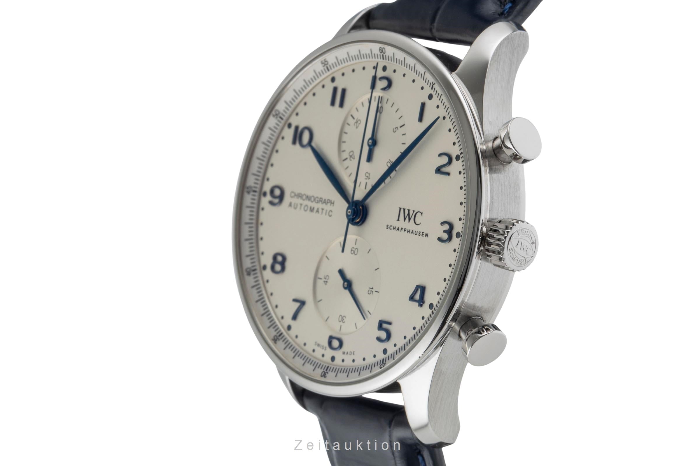 IWC Portugieser chronographe acier automatique montre pour hommes IW371605  [2504412]