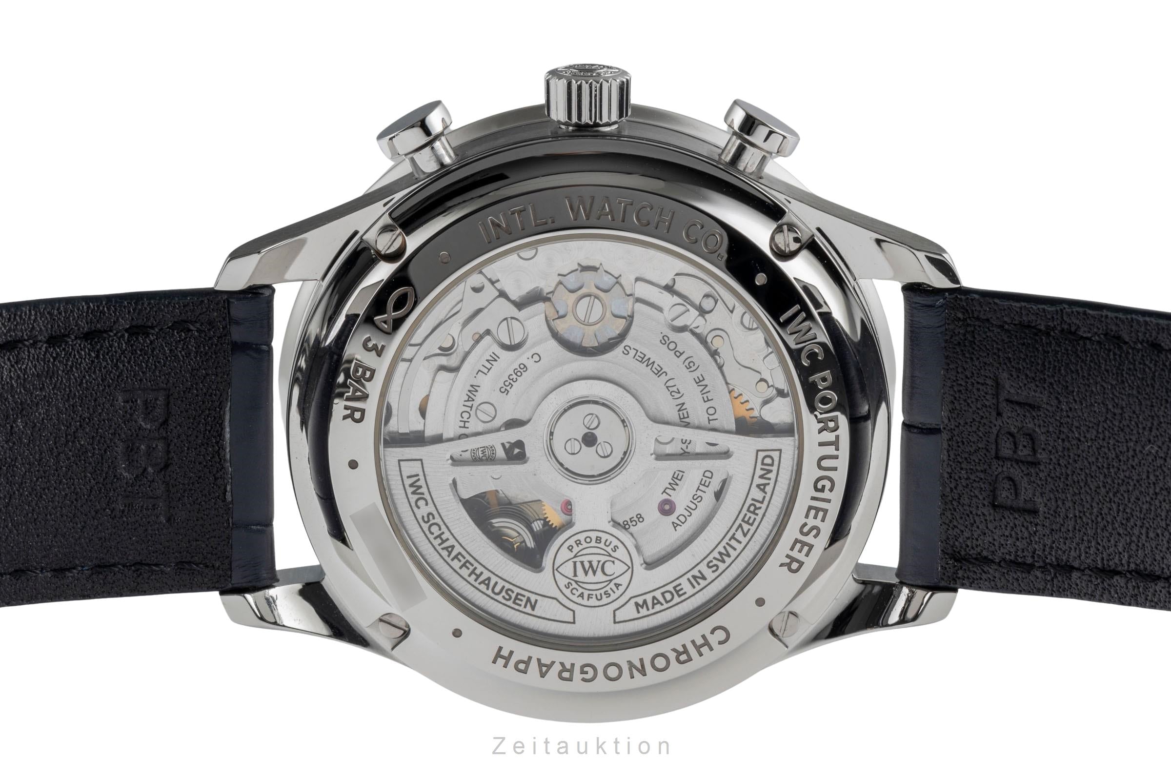 IWC Portugieser chronographe acier automatique montre pour hommes IW371605  [2504412]