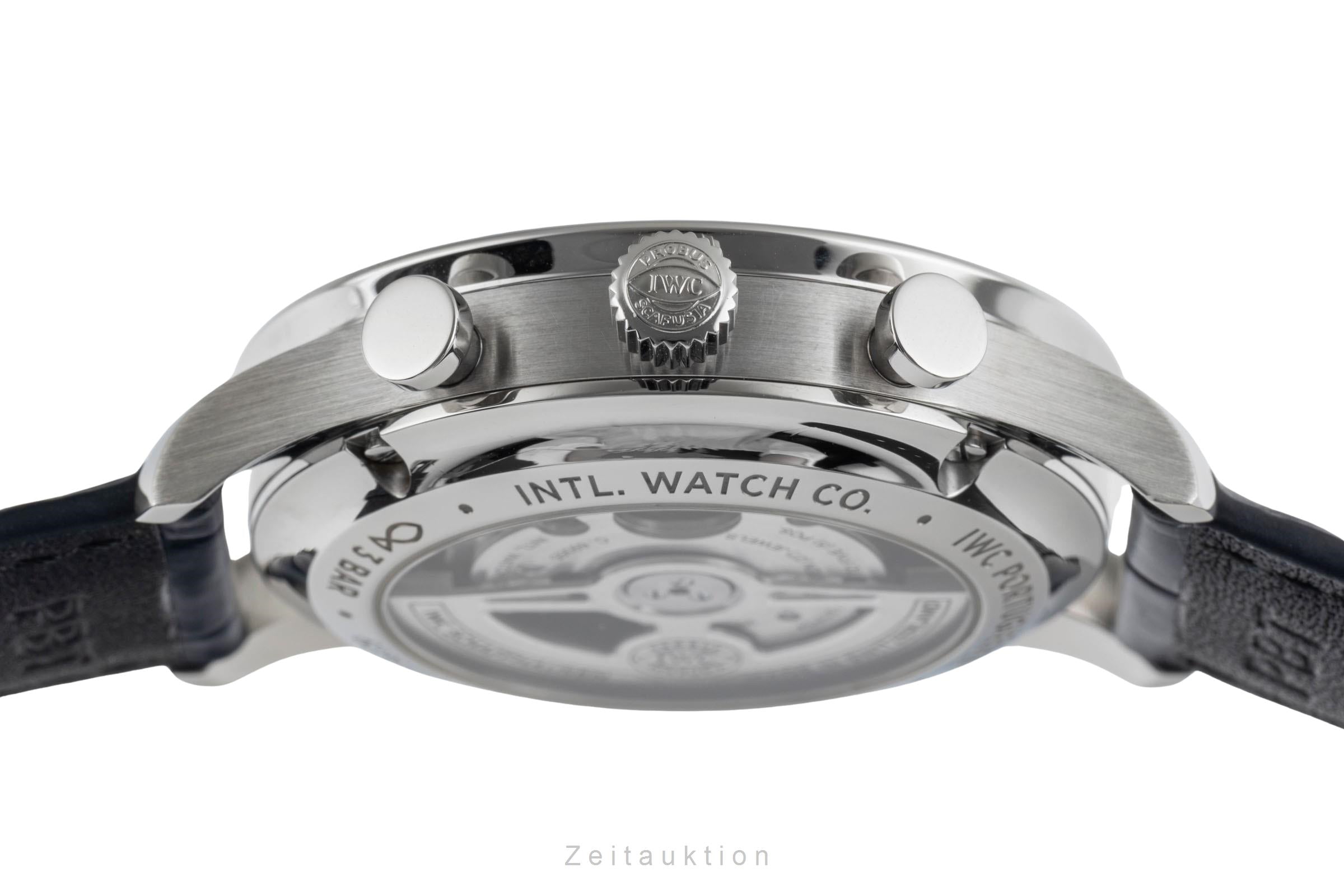 IWC Portugieser chronographe acier automatique montre pour hommes IW371605  [2504412]