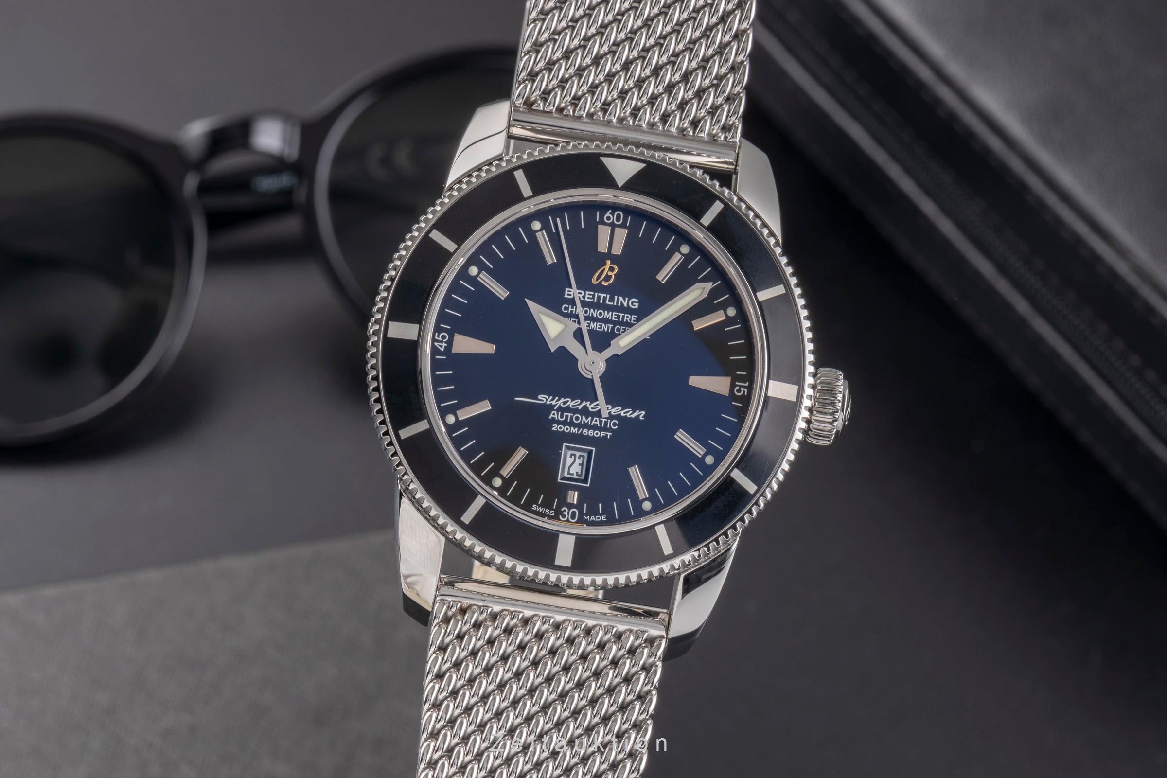 Breitling Superocean steel automatic men's watch A17320  A172B680CA LP: 6400EUR  [2504413]