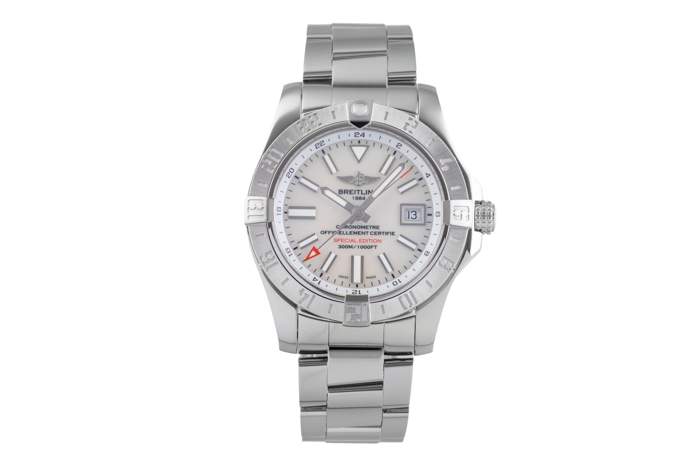 Breitling Avenger II GMT acier automatique montre pour femmes A32390  [2504415]
