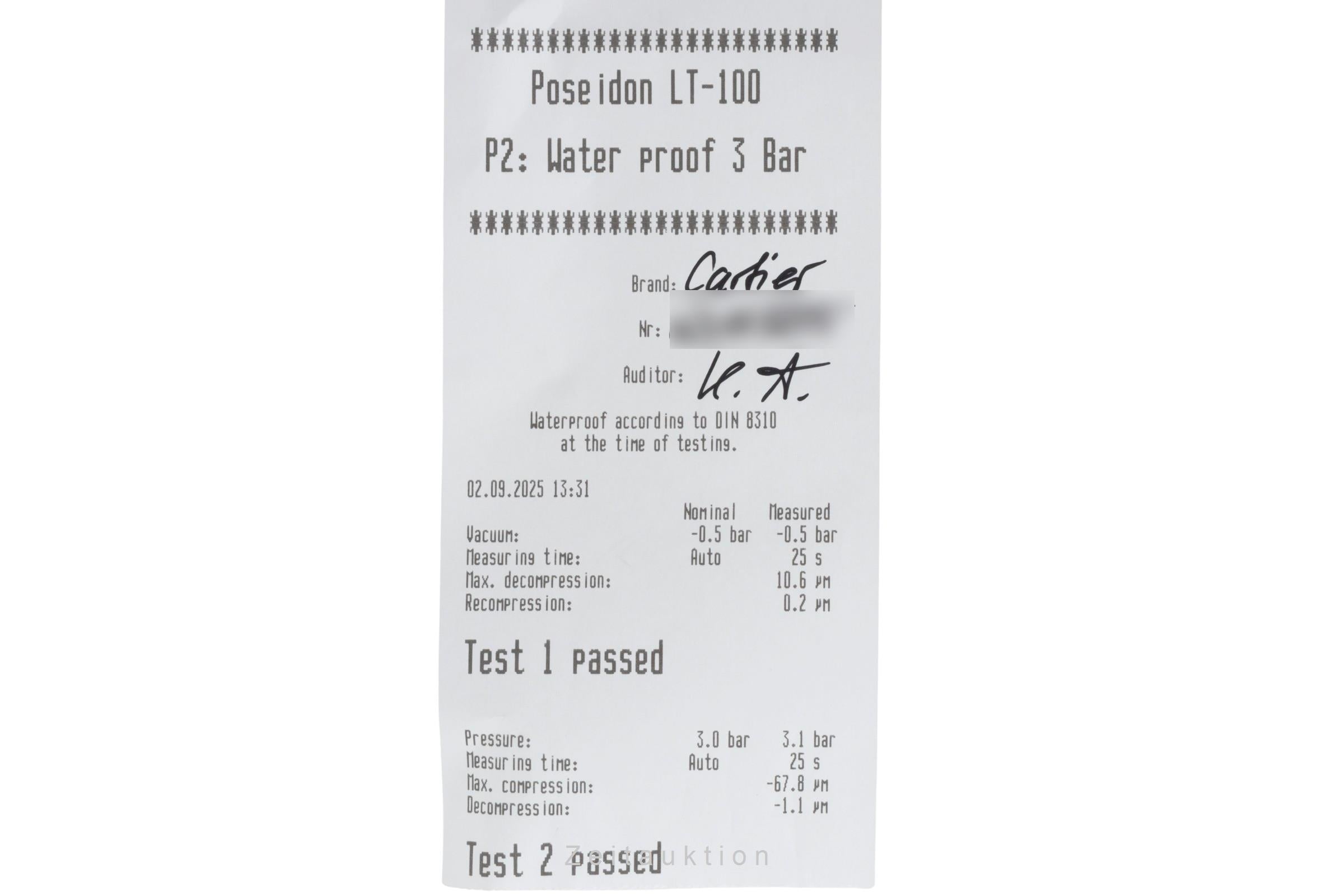 Cartier Pasha acier automatique montre pour hommes W3107255, 2730  [2504419]