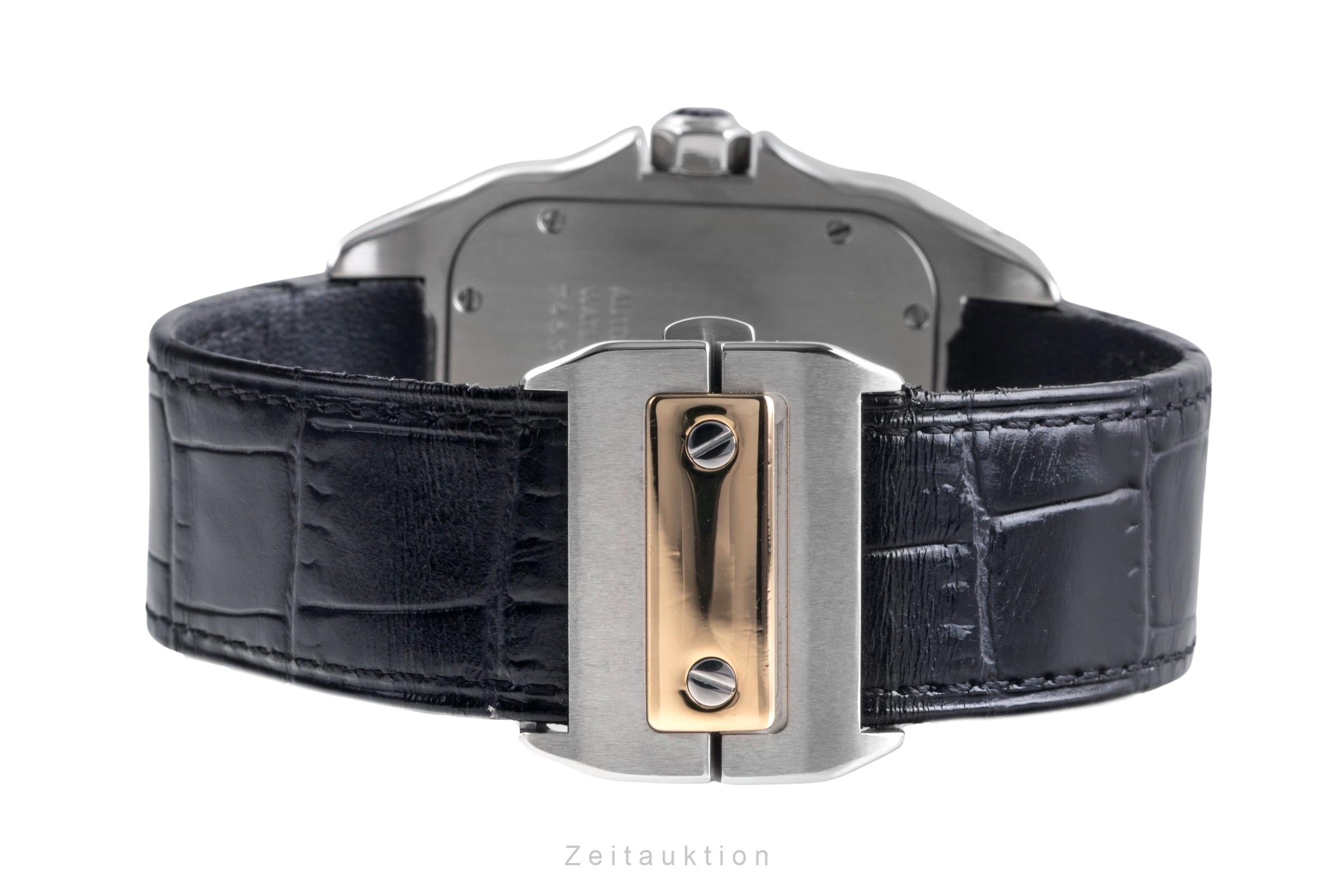 Cartier Santos 100 XL Stahl Gold Automatik Herrenuhr Ref. W20072X7 B&P 2015 [2504420]