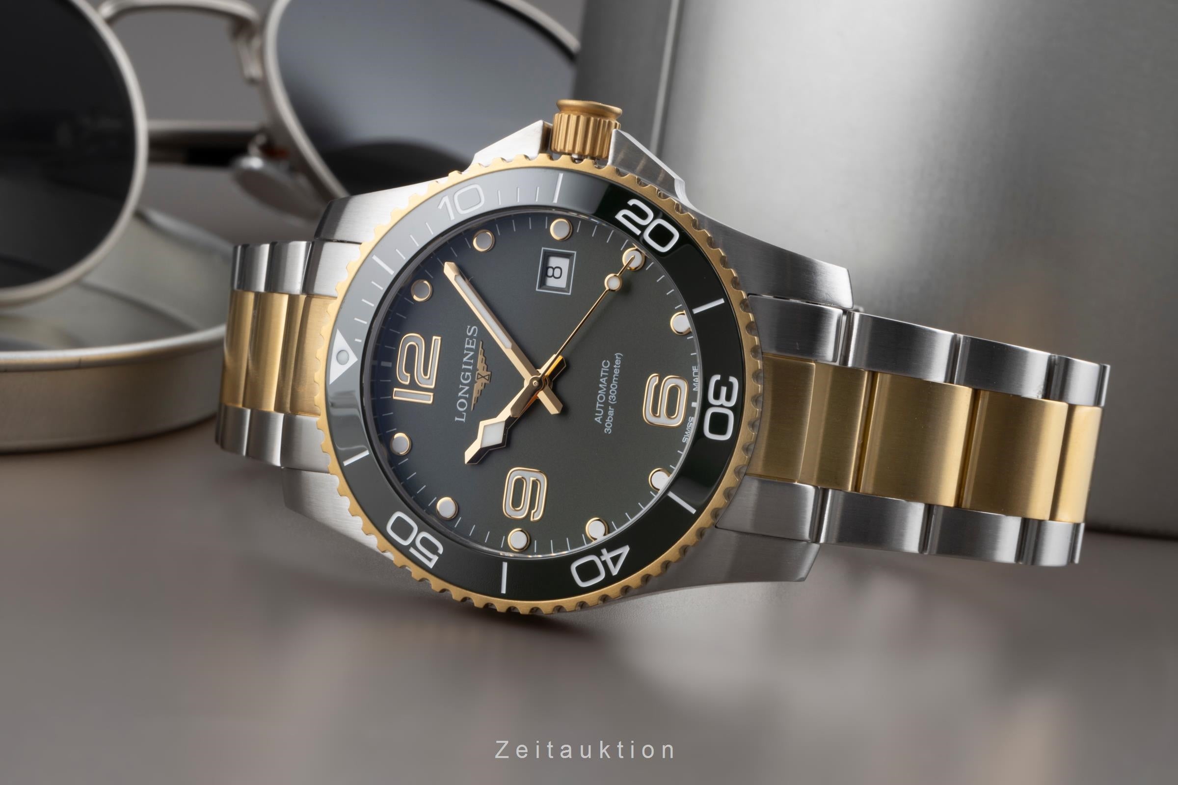 Longines Hydro Conquest acciaio automatismo orologio da uomo L3.781.3.06.7 LP: 2200EUR  [2504421]