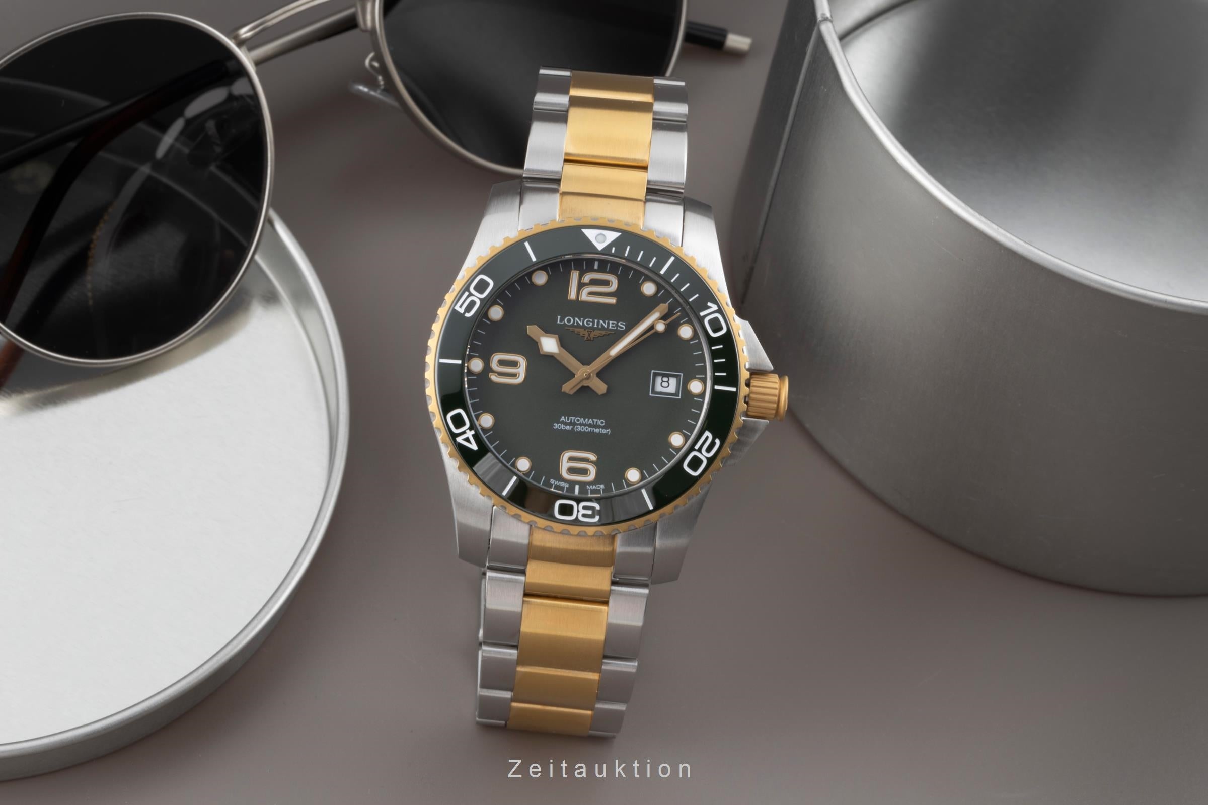 Longines Hydro Conquest acciaio automatismo orologio da uomo L3.781.3.06.7 LP: 2200EUR  [2504421]