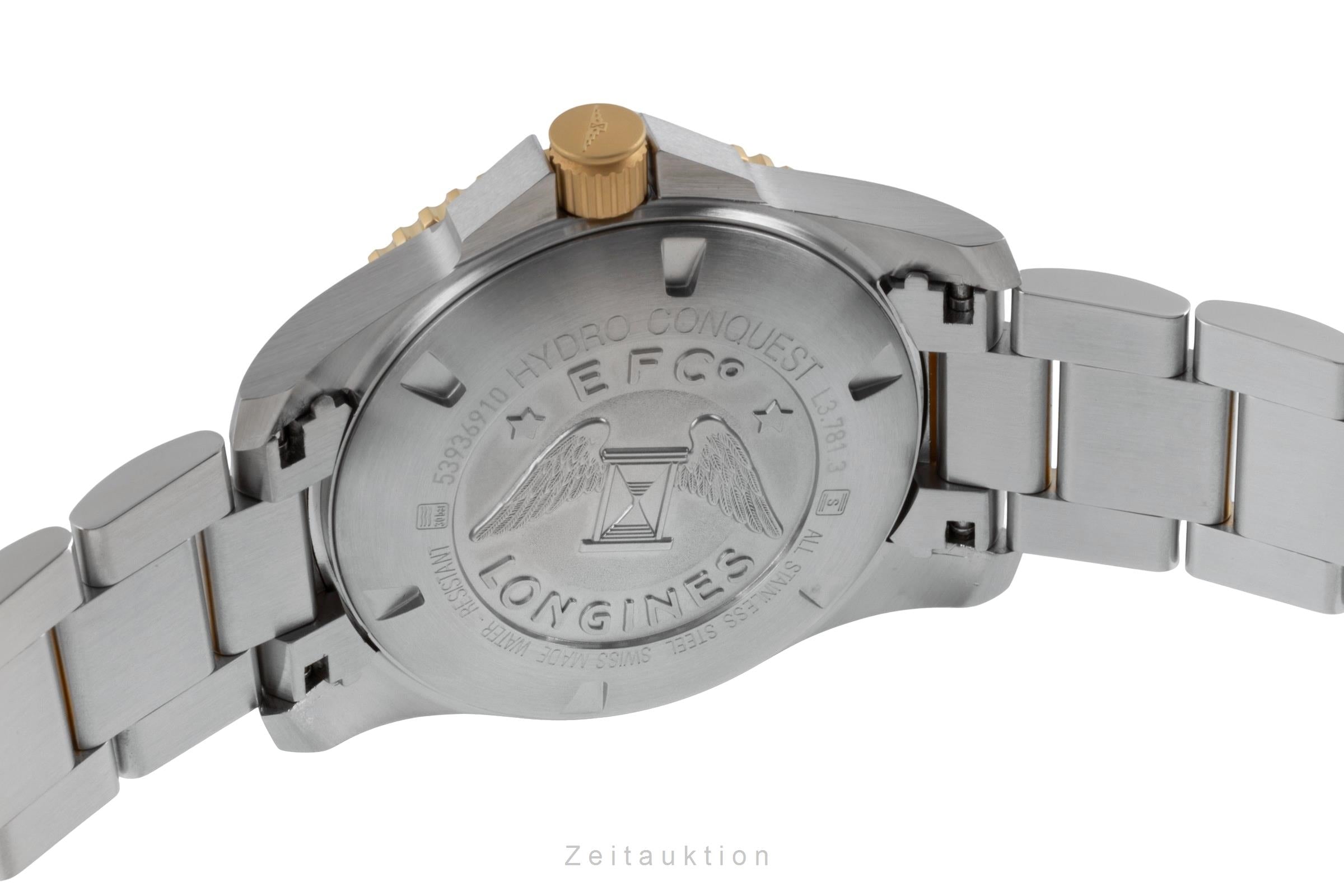 Longines Hydro Conquest acciaio automatismo orologio da uomo L3.781.3.06.7 LP: 2200EUR  [2504421]