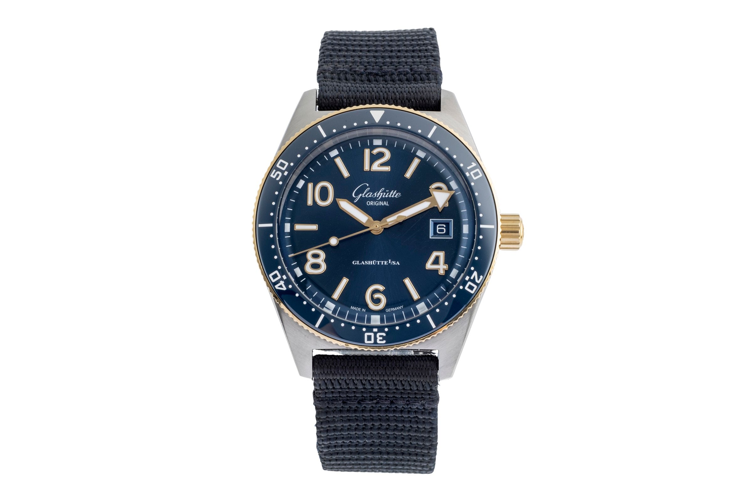 Glashütte SeaQ acier / or  automatique montre pour hommes 1-39-11-10-90-34 LP: 13800EUR  [2504422]