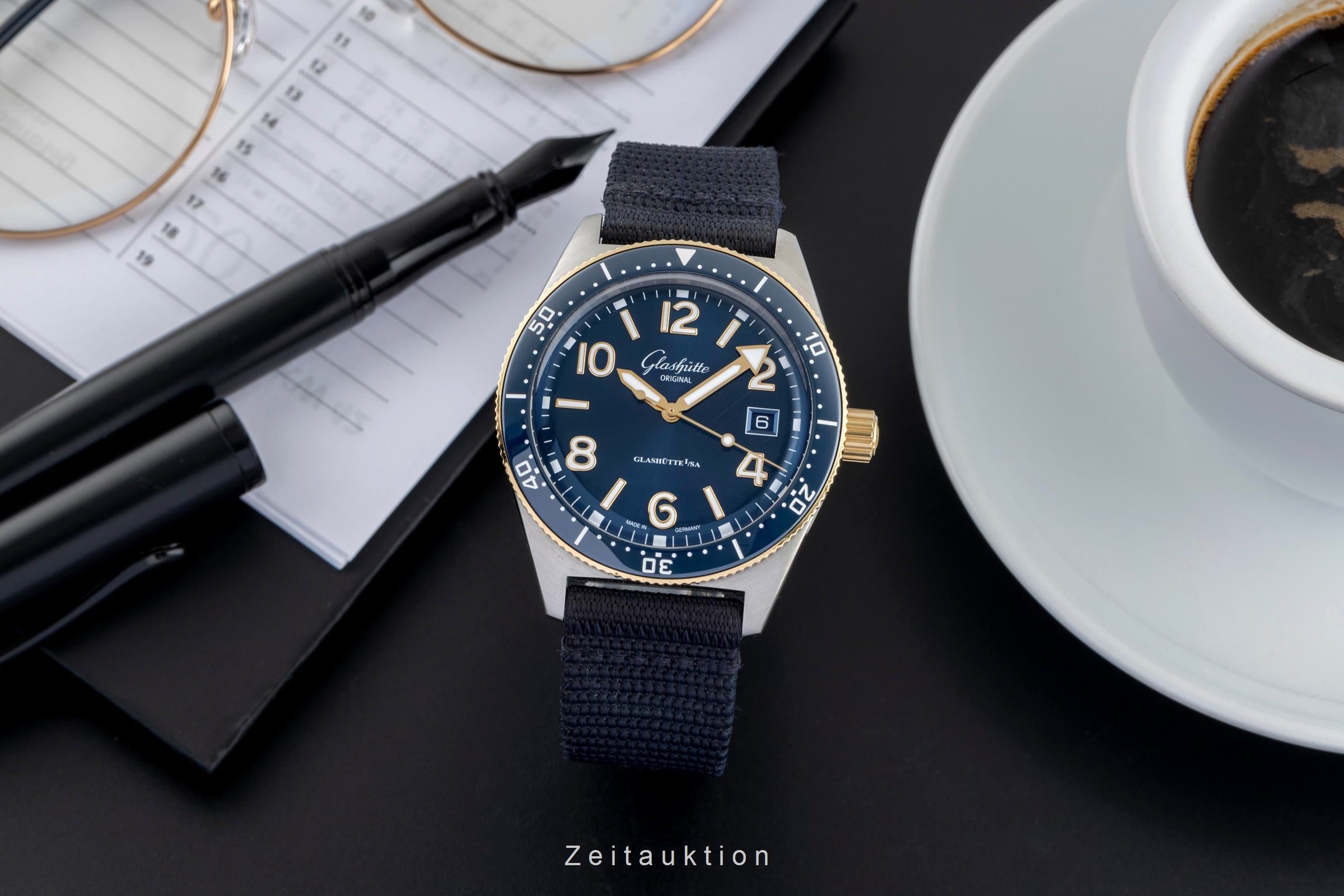 Glashütte SeaQ Stahl / Gold Automatik Herrenuhr Ref. 1-39-11-10-90-34 NP: 13800€ [2504422]