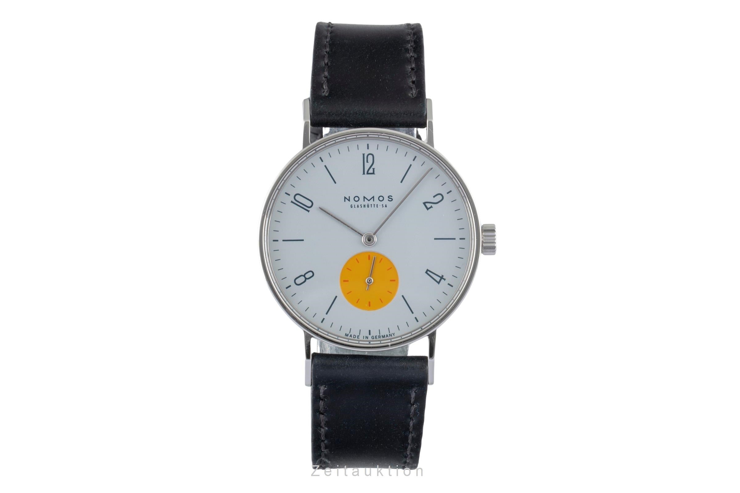Nomos Tangente steel manual winding men's watch Super 30 "Sonnengrau"  [2504426]