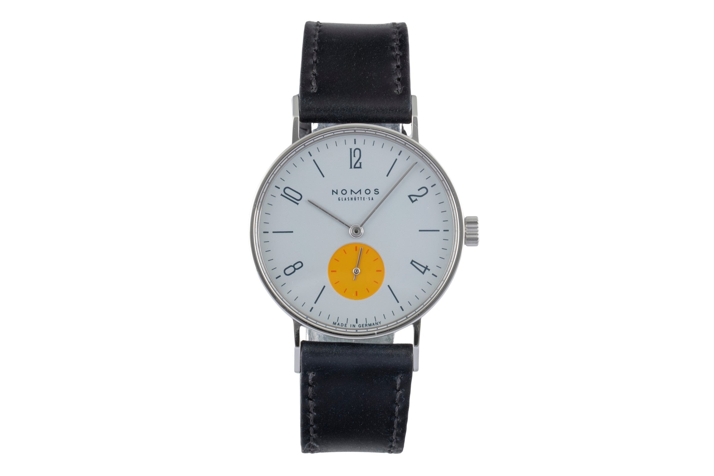 Nomos Tangente steel manual winding men's watch Super 30 "Sonnengrau"  [2504426]