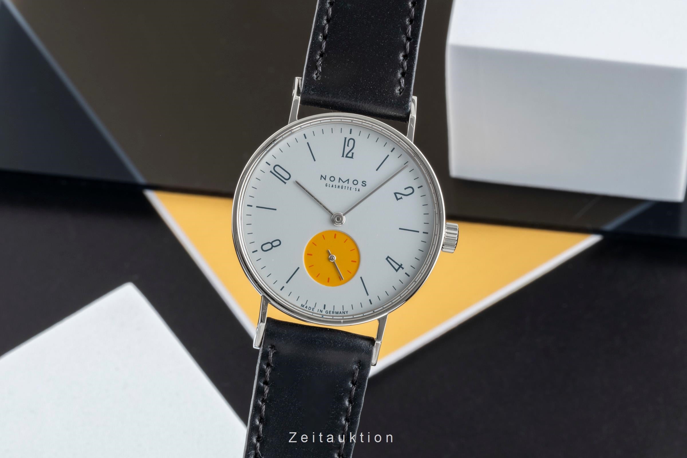 Nomos Tangente steel manual winding men's watch Super 30 "Sonnengrau"  [2504426]