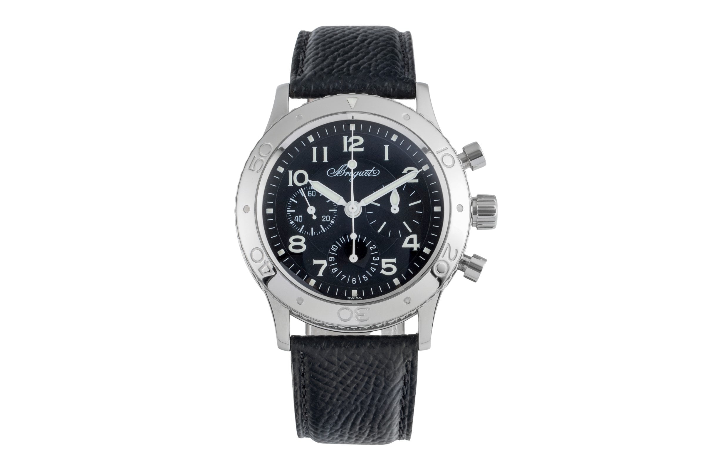 Breguet Type XX chronographe acier automatique montre pour hommes 3800  [2504429]