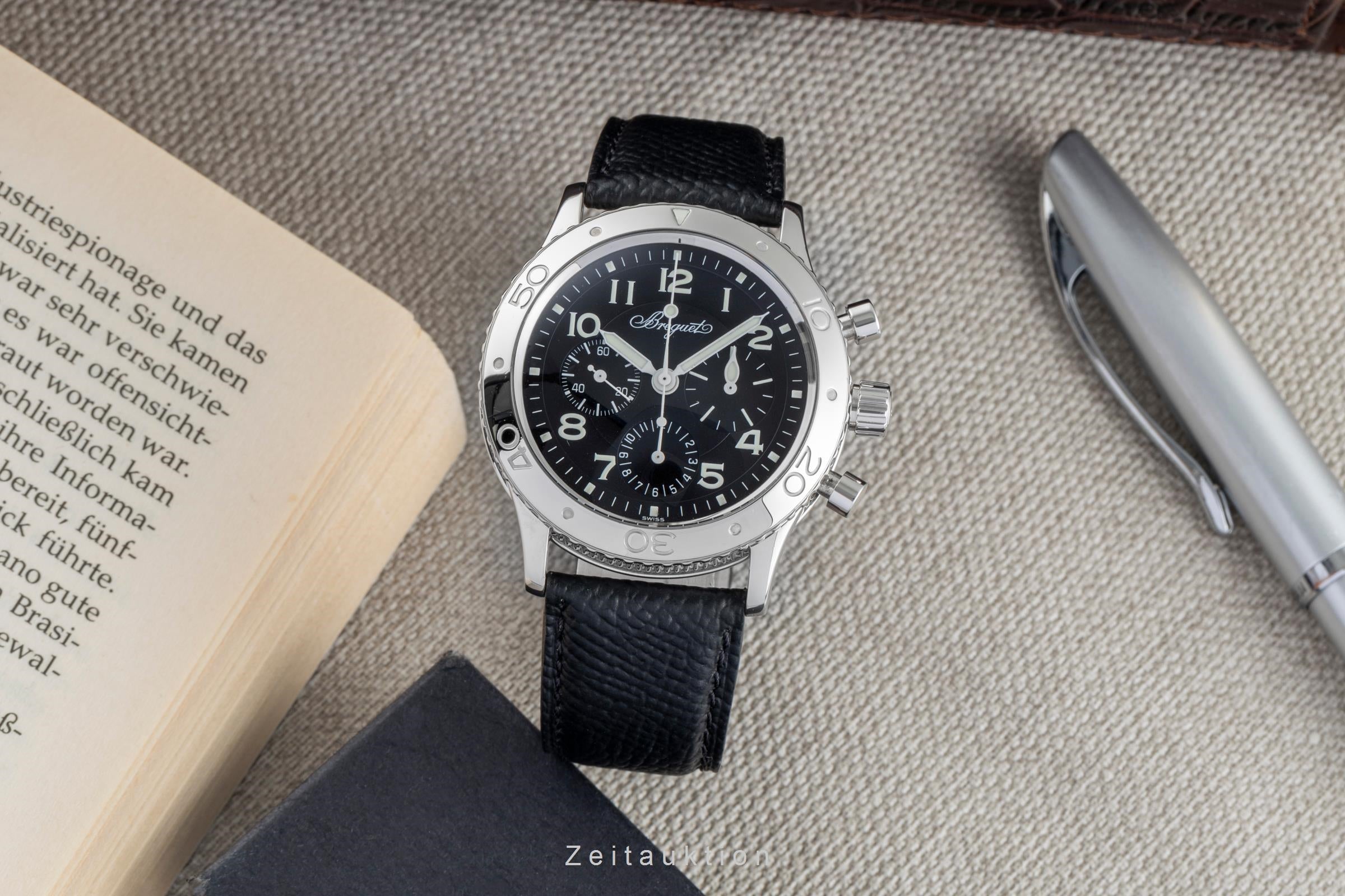 Breguet Type XX cronógrafo acero automático reloj para caballeros 3800  [2504429]