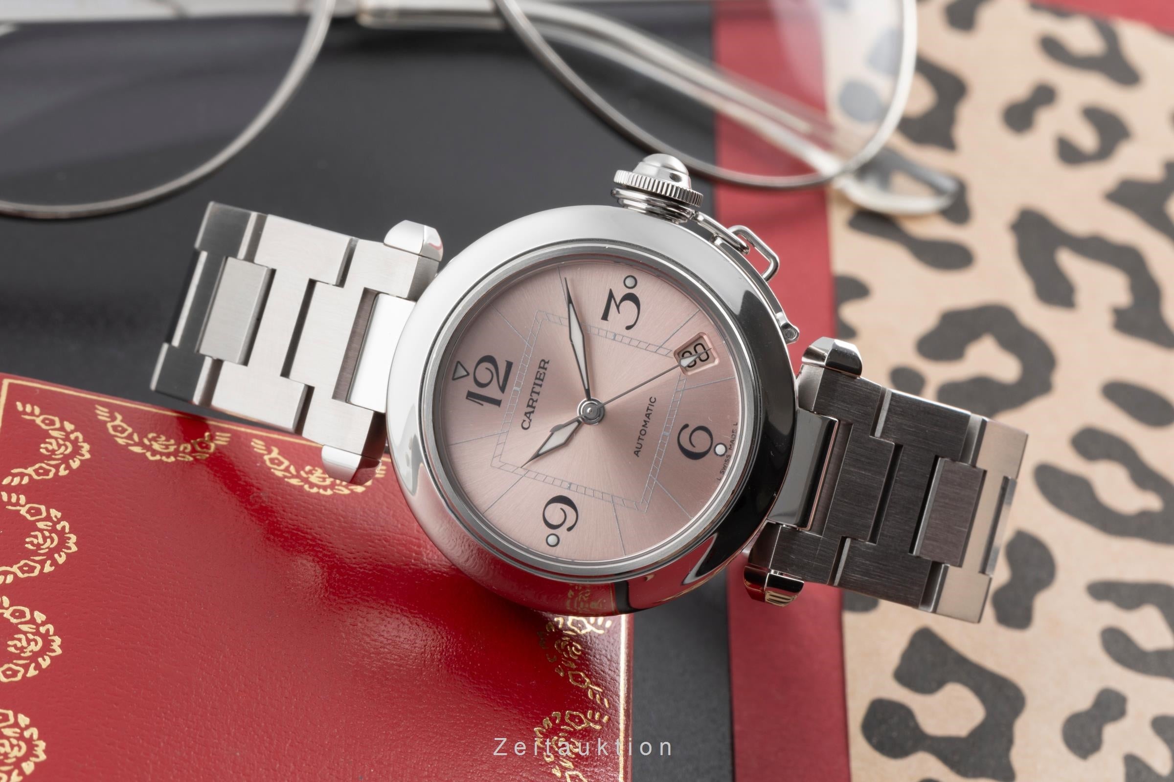 Cartier Pasha acier automatique montre pour femmes W31075M7  [2504431]