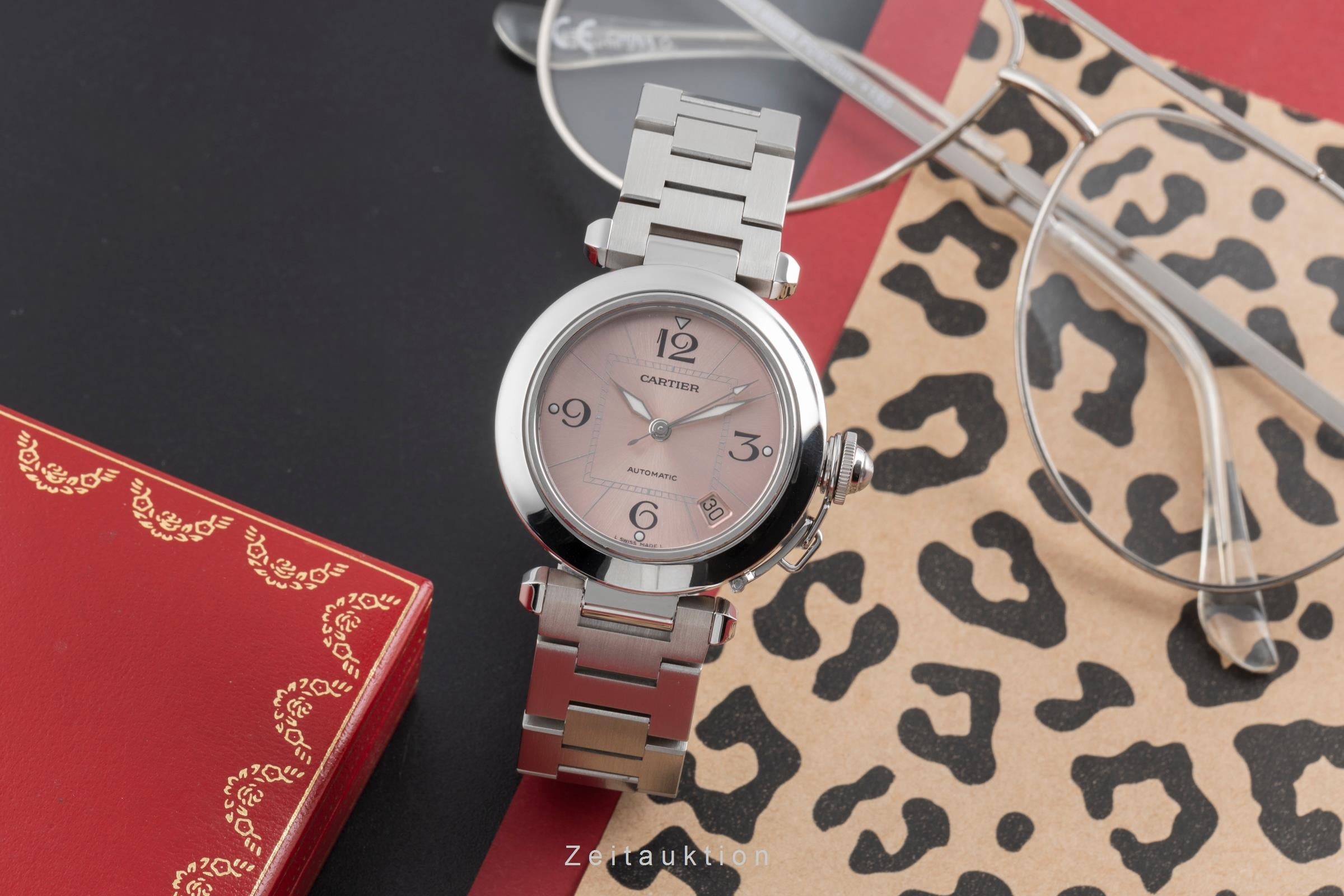 Cartier Pasha acier automatique montre pour femmes W31075M7  [2504431]