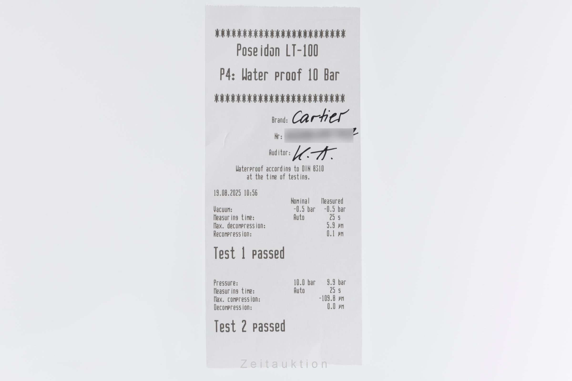 Cartier Pasha acier automatique montre pour femmes W31075M7  [2504431]