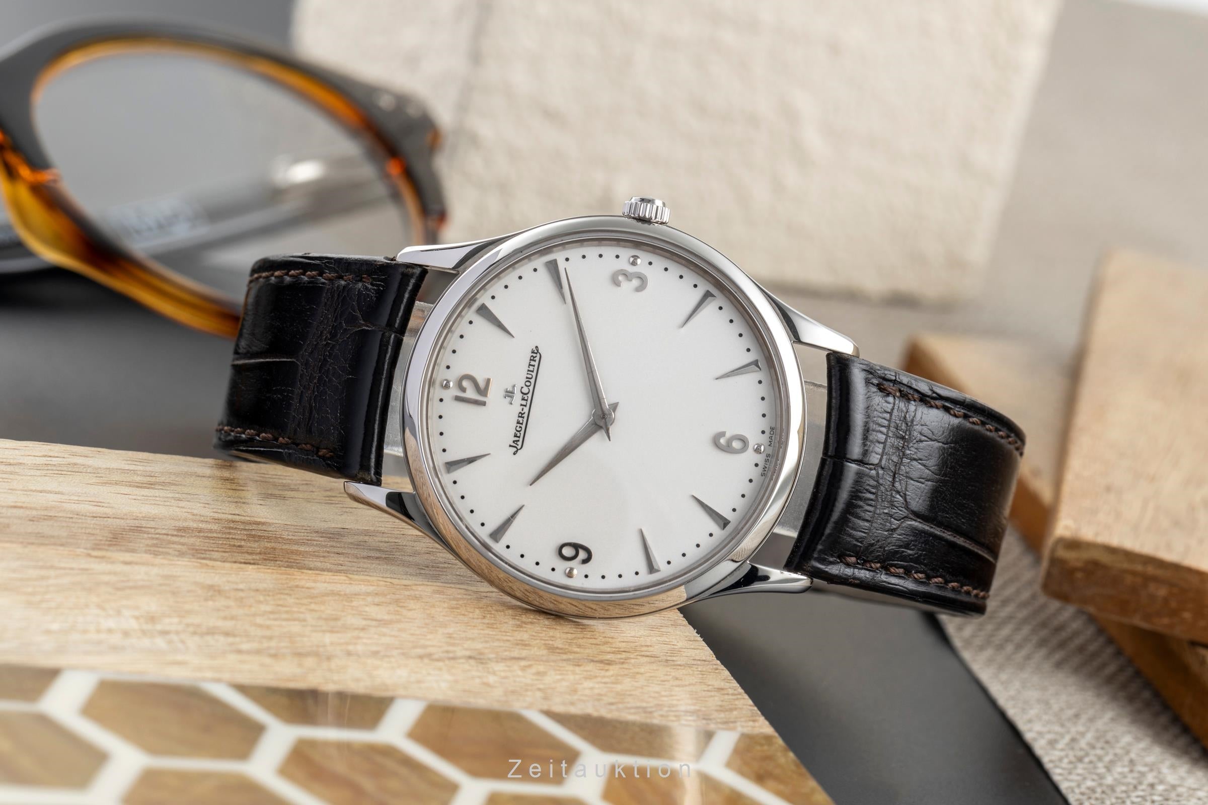 Jaeger LeCoultre Master Ultra Thin 38 steel manual winding Kal