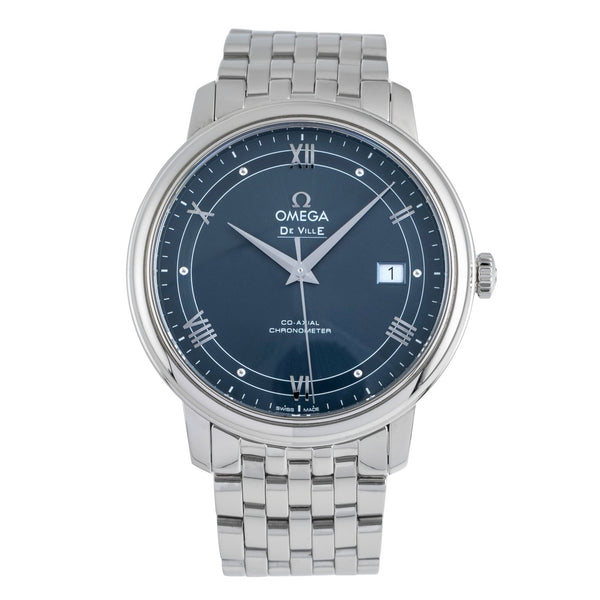 Omega De Ville acier automatique montre pour hommes 424.10.40.20.03.002 LP: 4100EUR  [2504438]