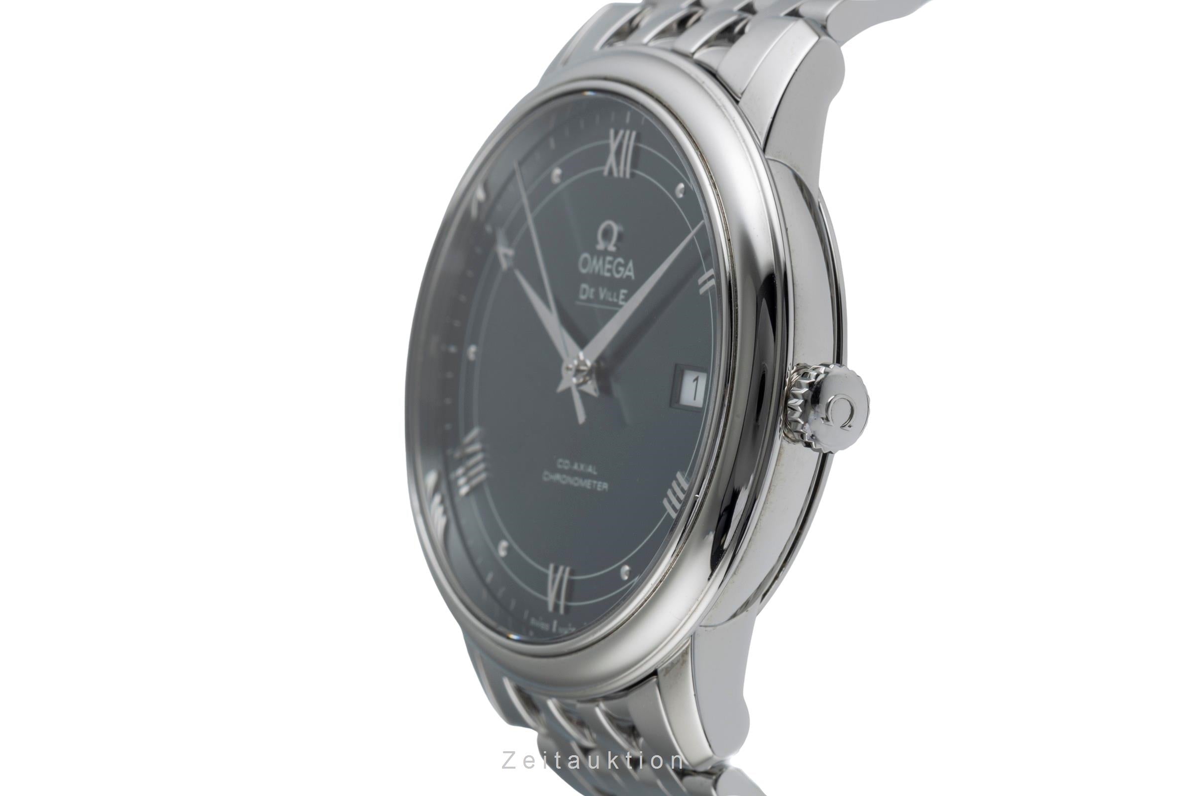 Omega De Ville acier automatique montre pour hommes 424.10.40.20.03.002 LP: 4100EUR  [2504438]