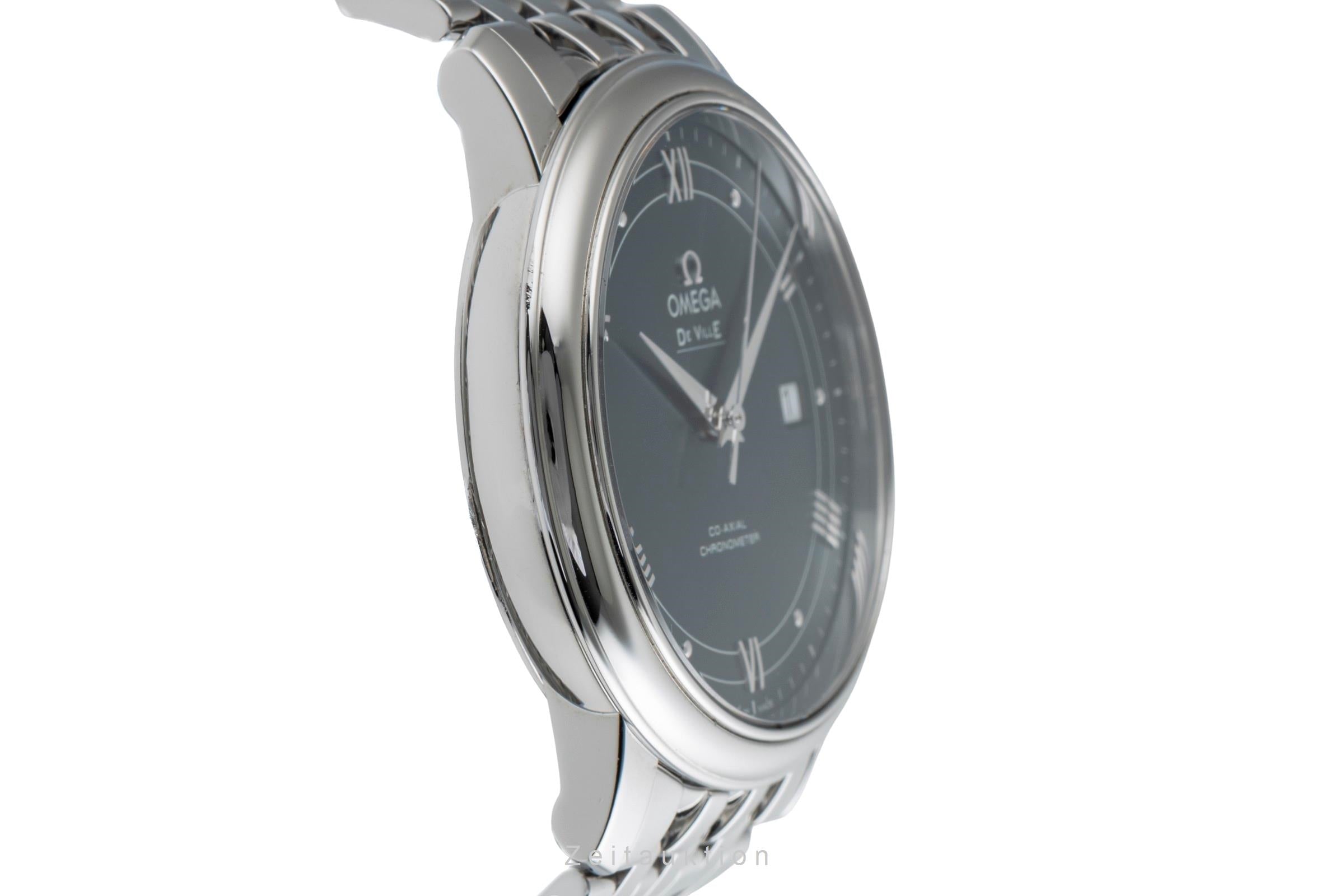 Omega De Ville acier automatique montre pour hommes 424.10.40.20.03.002 LP: 4100EUR  [2504438]