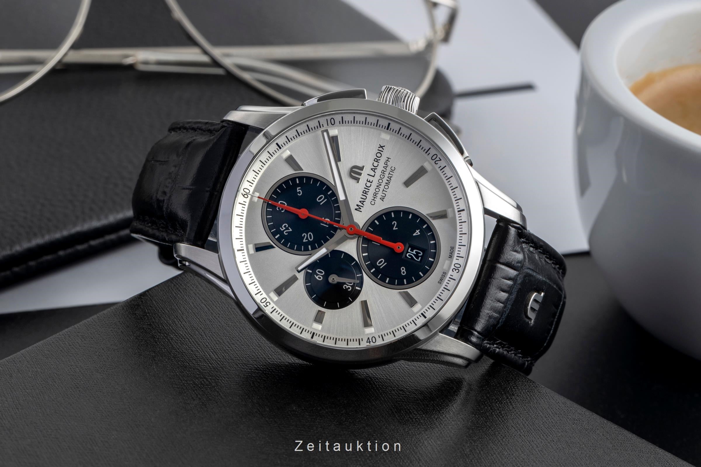Maurice Lacroix Pontos chronograph steel automatic Kal. ML112 Ref
