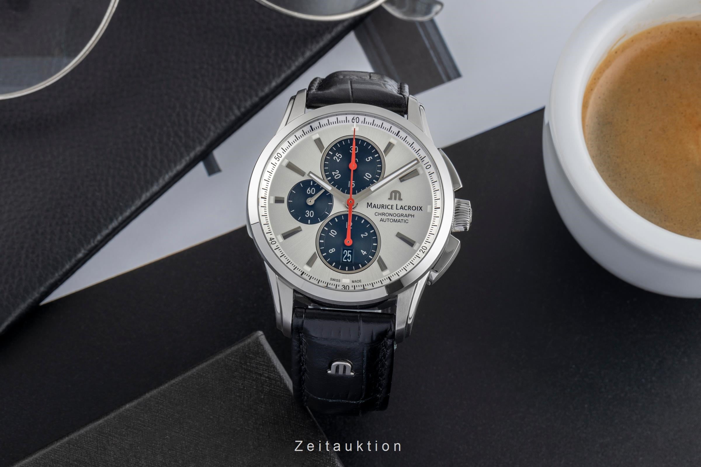 Maurice Lacroix Pontos cronografo acciaio automatismo orologio da uomo PT6388-SS001-13/1  [2504439]