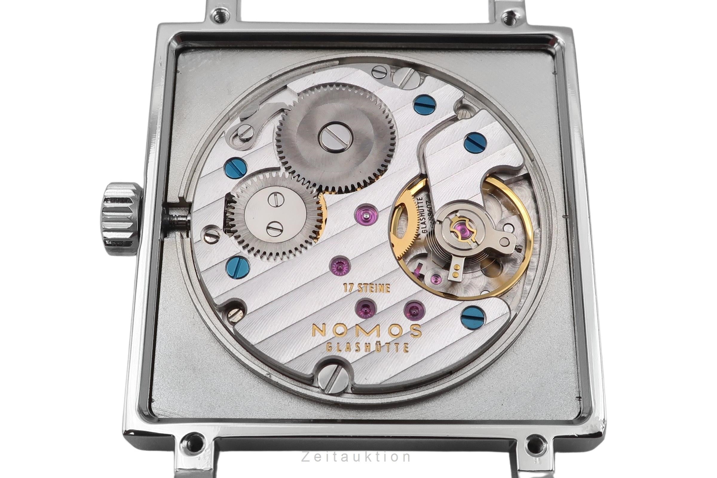 Nomos Tetra acier à remontage manuel montre pour hommes 408  [2504443]