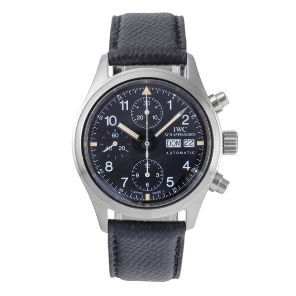IWC Fliegerchronograph acier automatique montre pour hommes IW370602 LP: 8300EUR  [2504451]