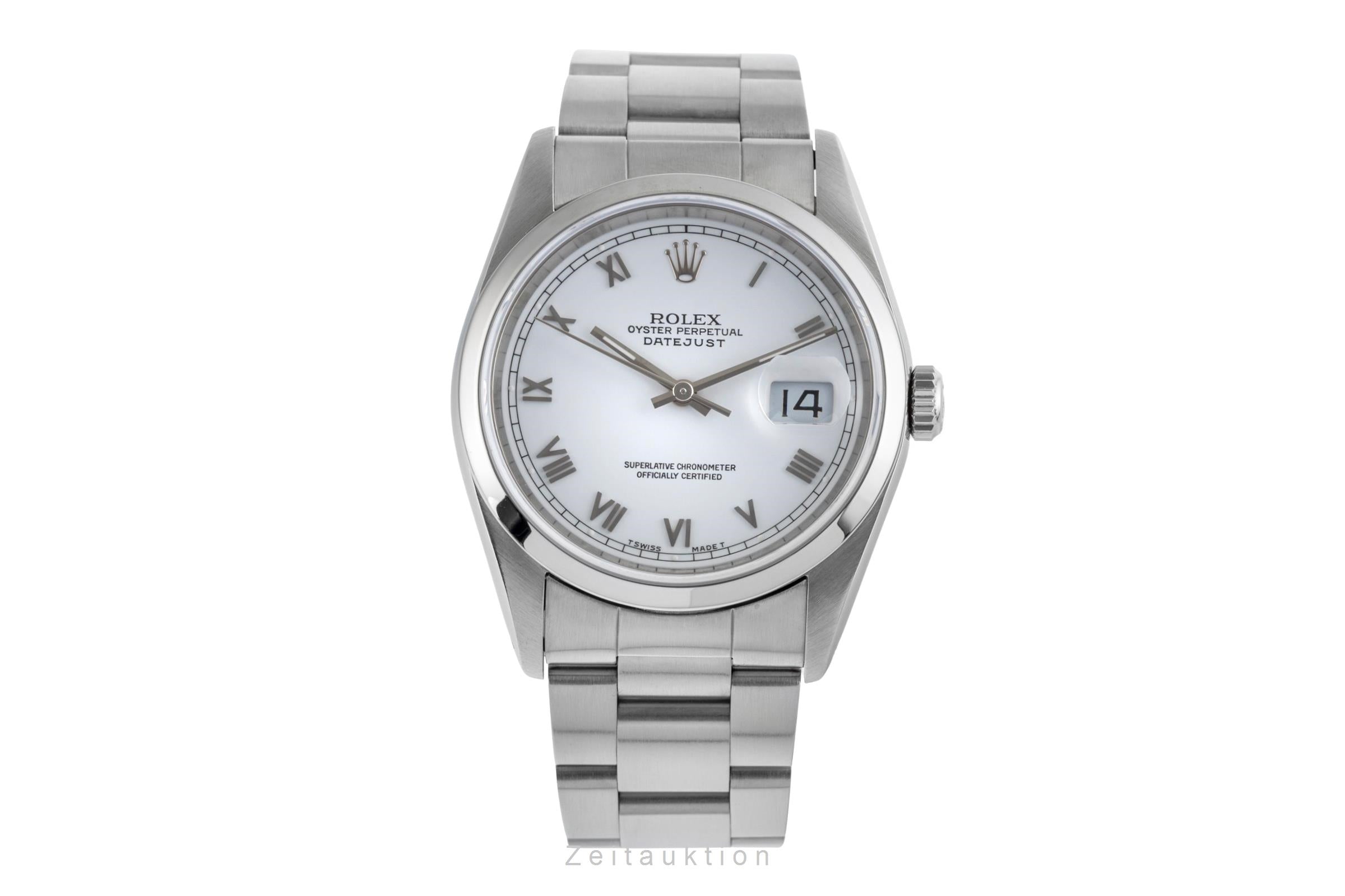 Rolex Datejust acciaio automatismo orologio da uomo 16200  [2504453]