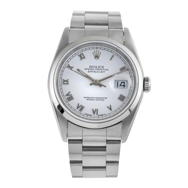 Rolex Datejust acciaio automatismo orologio da uomo 16200  [2504453]