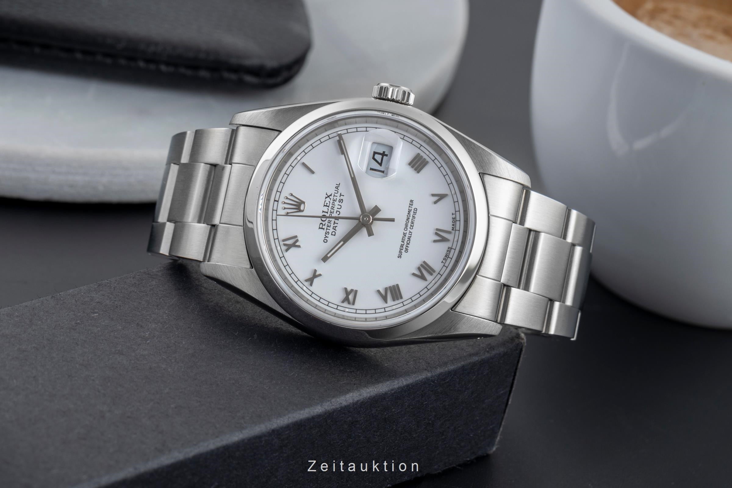 Rolex Datejust acciaio automatismo orologio da uomo 16200  [2504453]